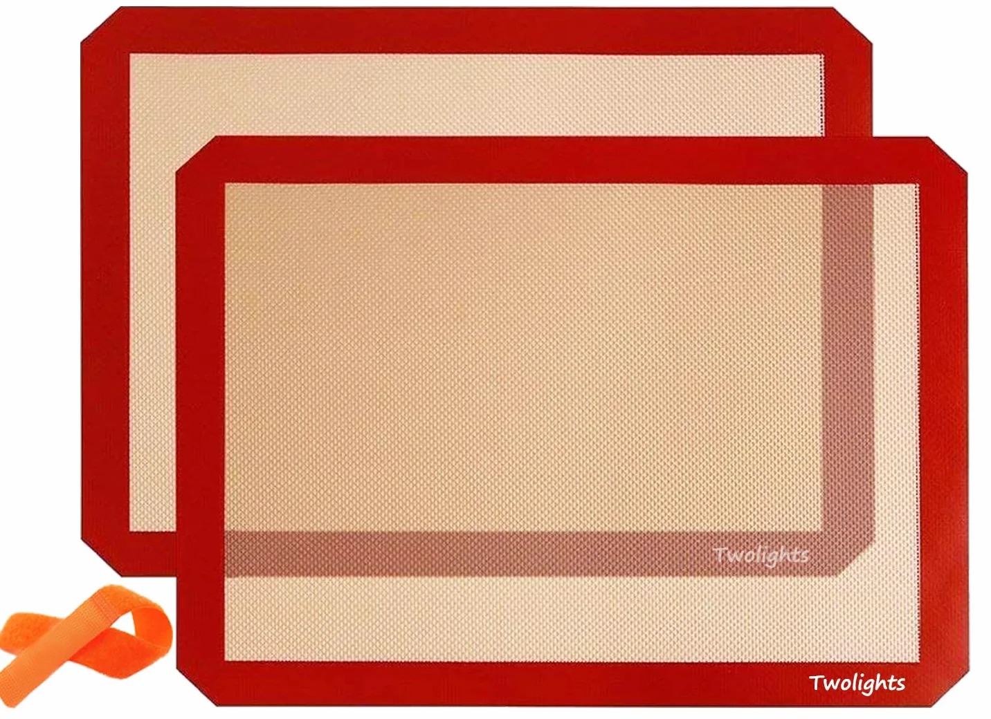 Tapis de Cuisson en Silicone 2 Pièces Sans BPA Anti-Adhérent 40x30cm