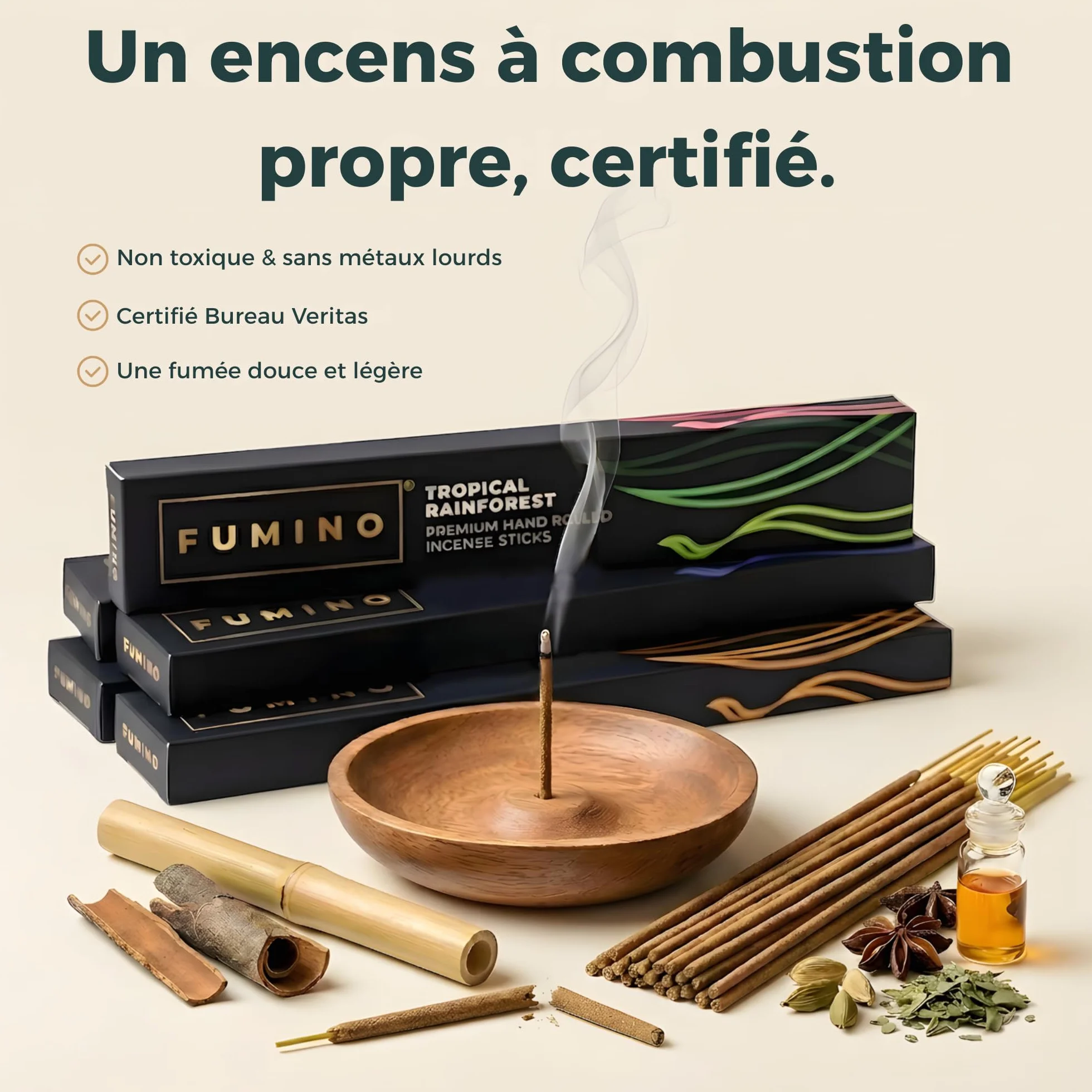 Encens Japonais Tierra Zen Fumino Bâtonnets Lot 6 Boîtes 84 Senteur Masala pour Relaxation Méditation