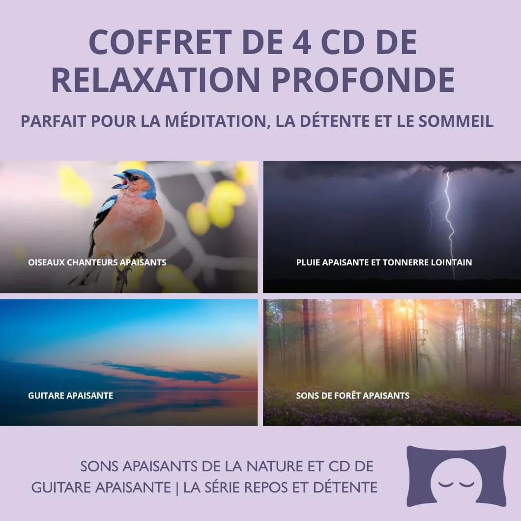 Coffret 4 Albums Sons Nature Relaxation Méditation Sommeil