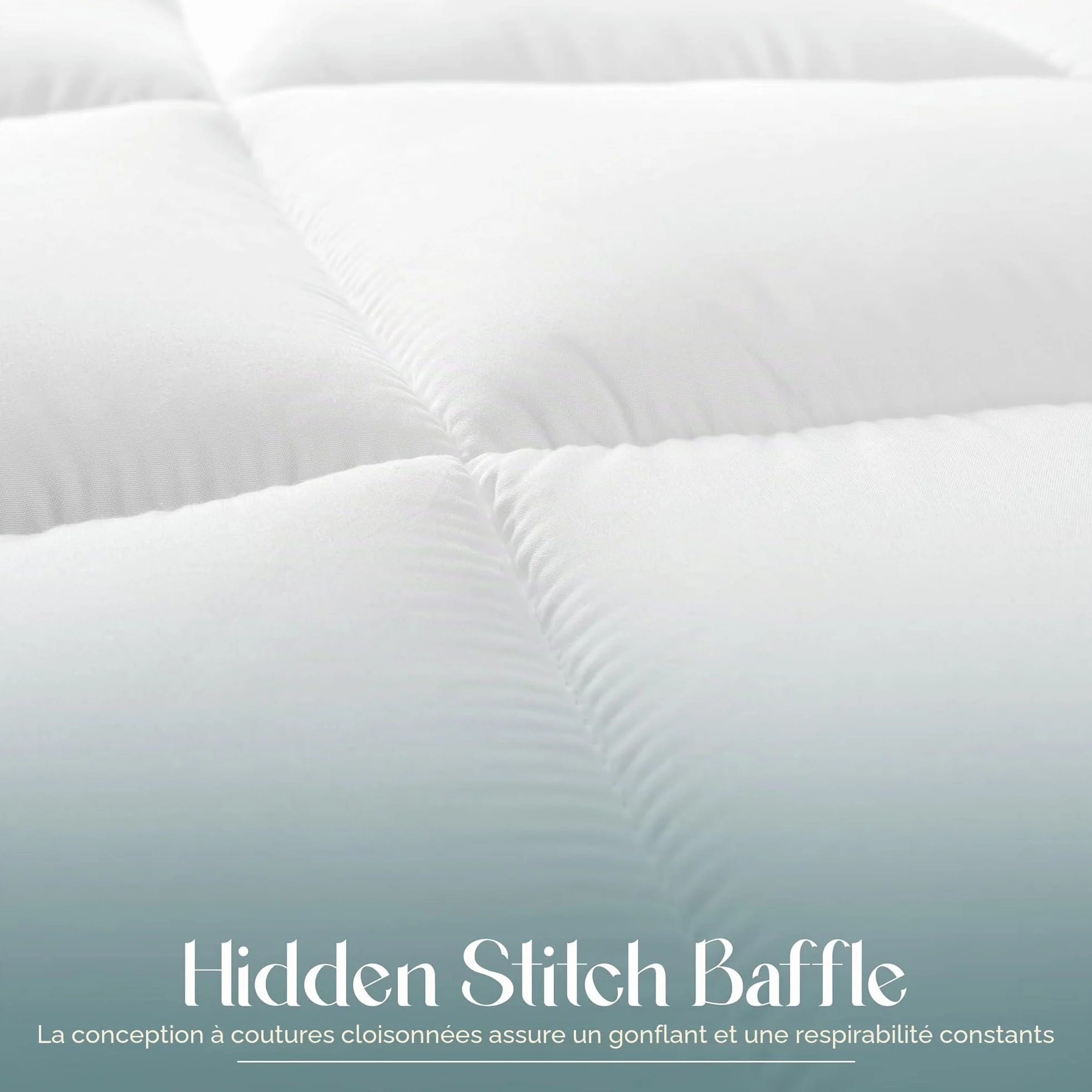 Utopia Bedding Couette Chaud 370 GSM 220x240 cm pour lit 2 Personne Blanc avec Onglets d'angle
