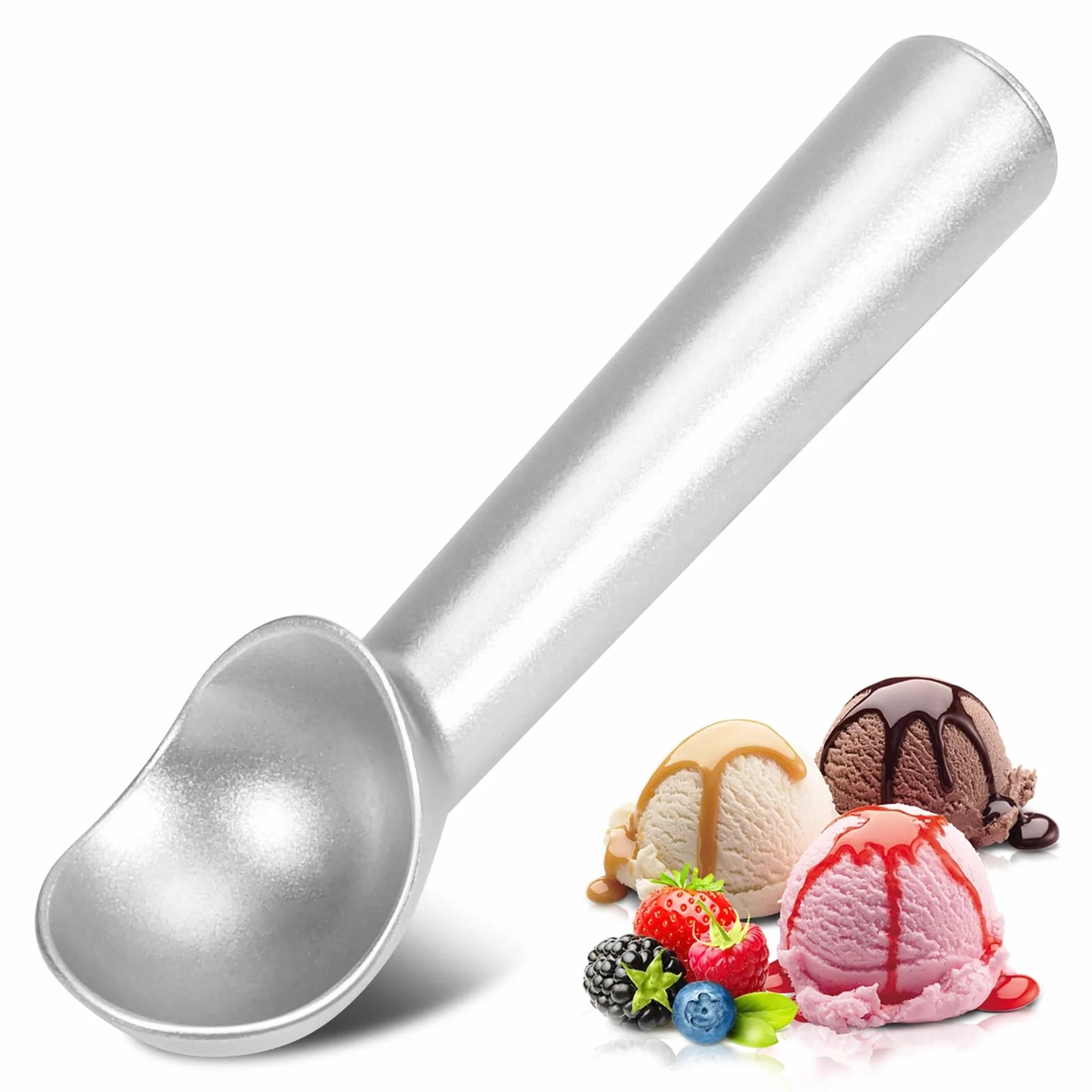 Cuillère à Glace Professionnelle en Aluminium Antiadhésive 7 Pouces