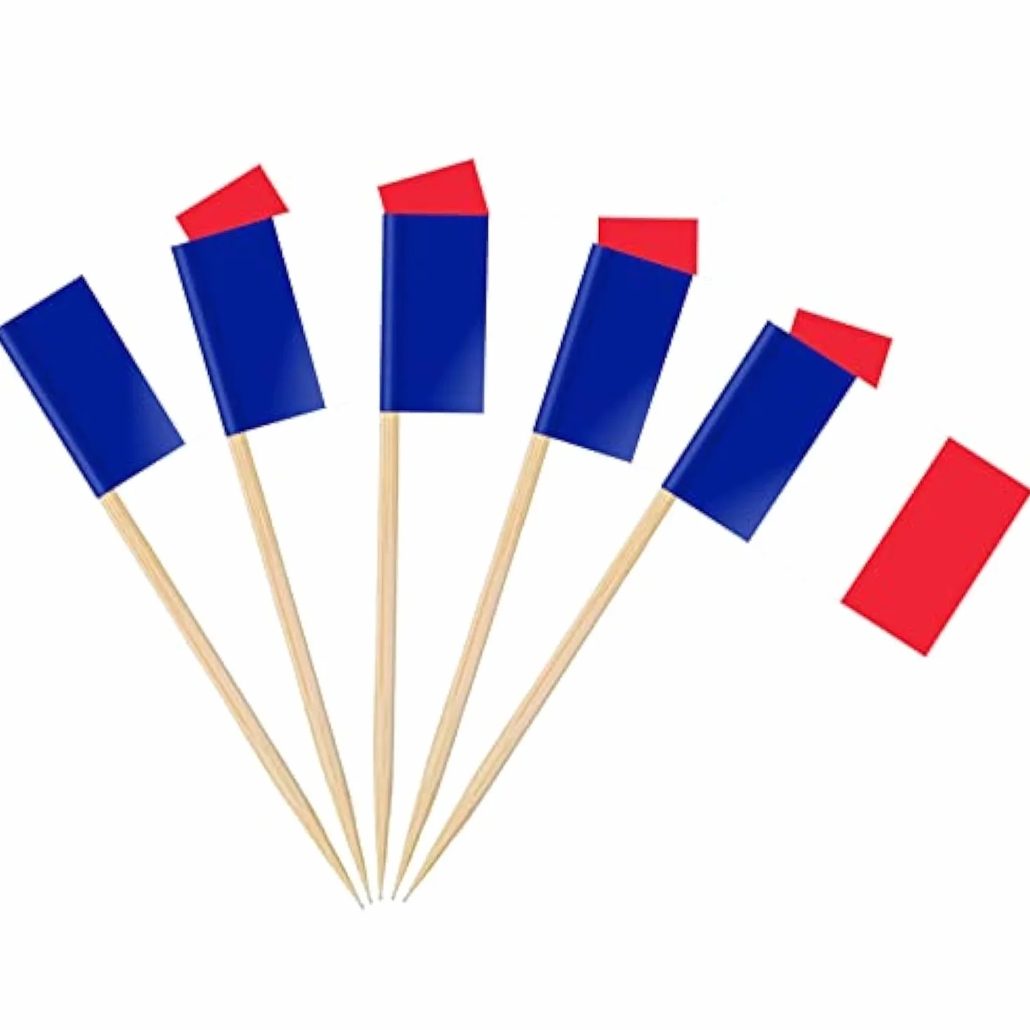 Drapeau Cure-dent France 100PCS Pic Francais Topper Coupe Décoration Jardin Bar Fête