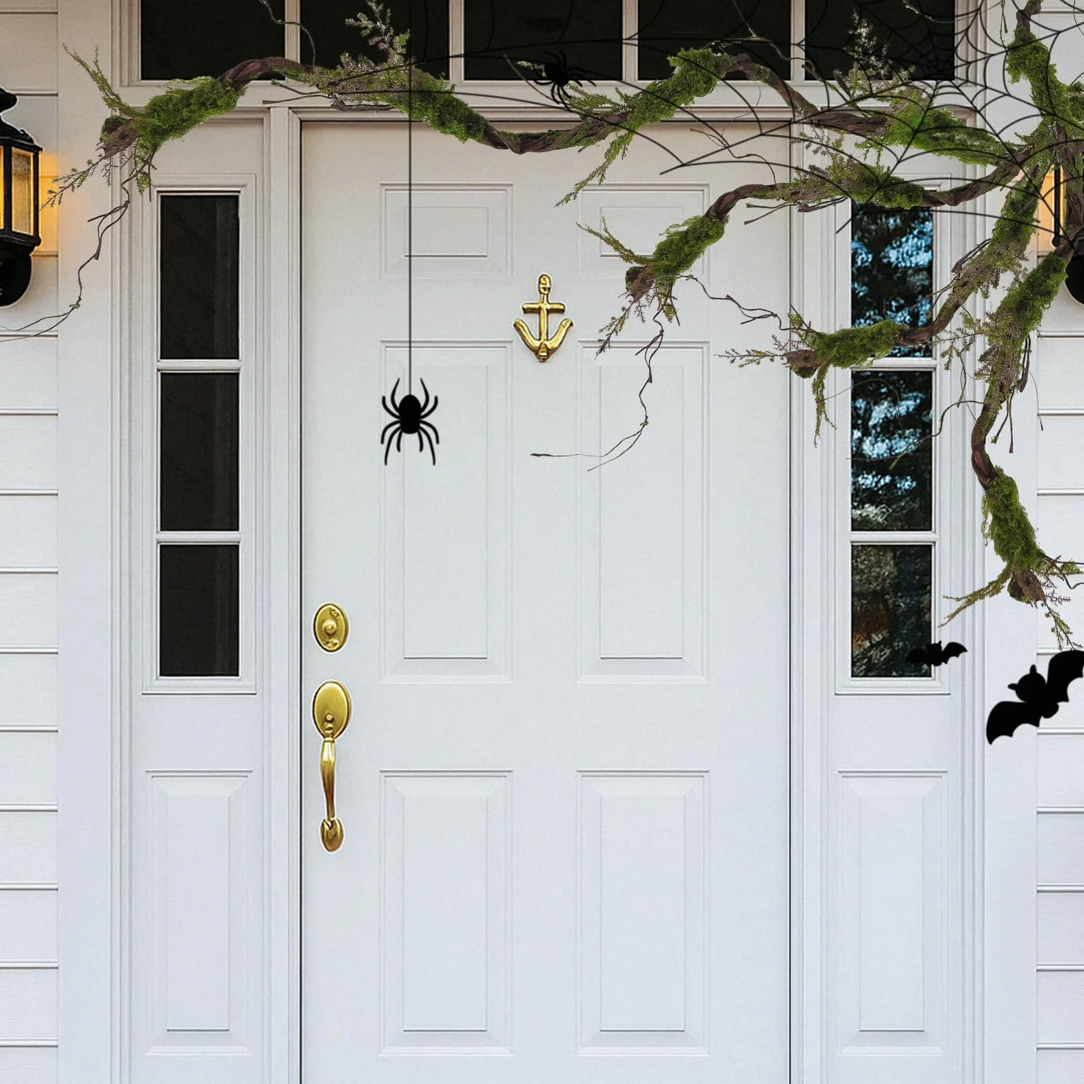 Grande Guirlande Artificielle Flexible en Mousse Branches Vignes 2 m Décoration Murale Halloween Arche Mariage