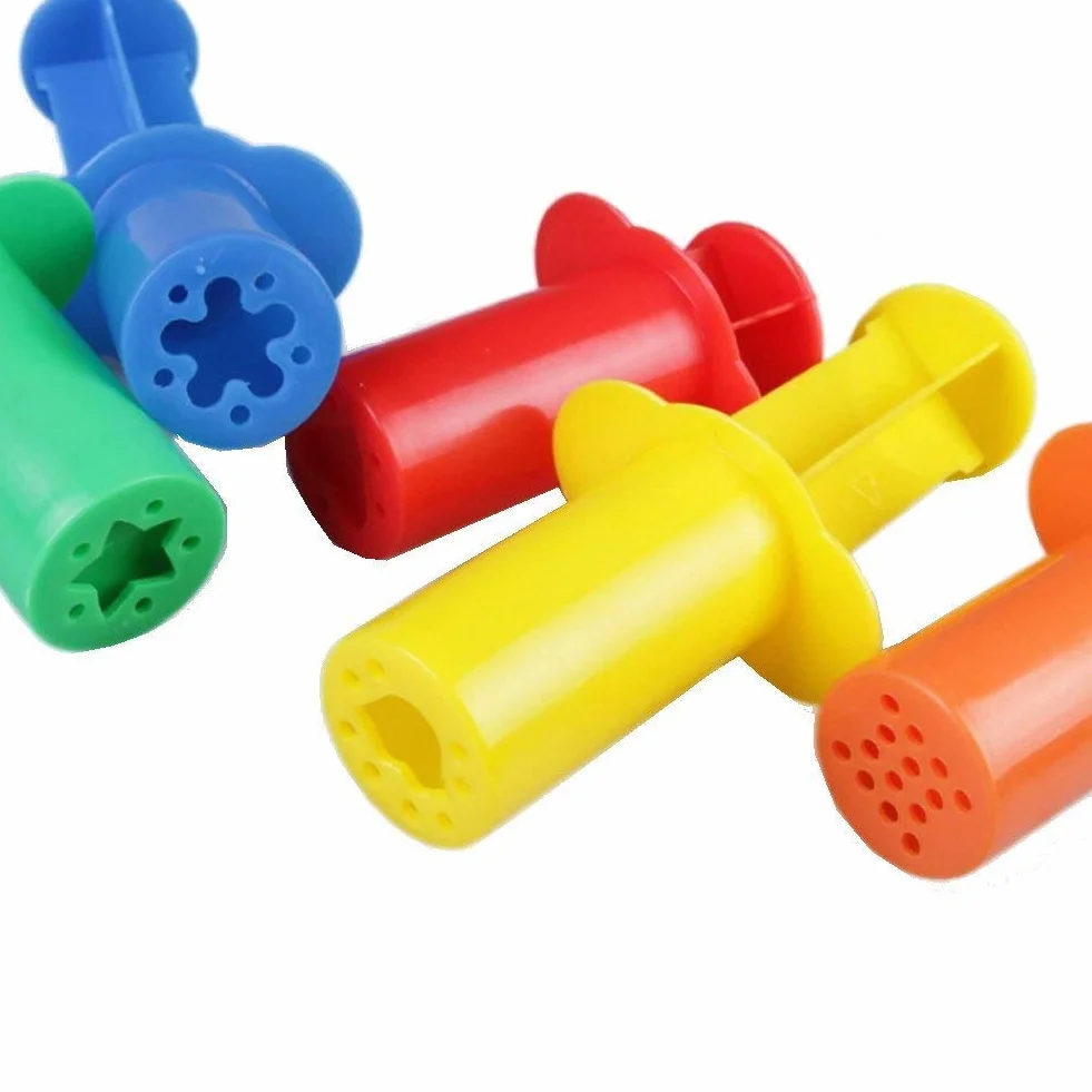 Lot de 10 extrudeuses à pâte - 5 motifs