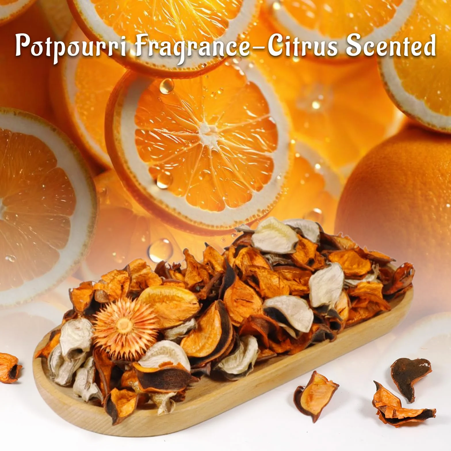 SCENTORINI Pot Pourri Parfumé d'Agrumes Fleurs Naturelles pour Sachets Parfumés - Lot De 2 Sacs