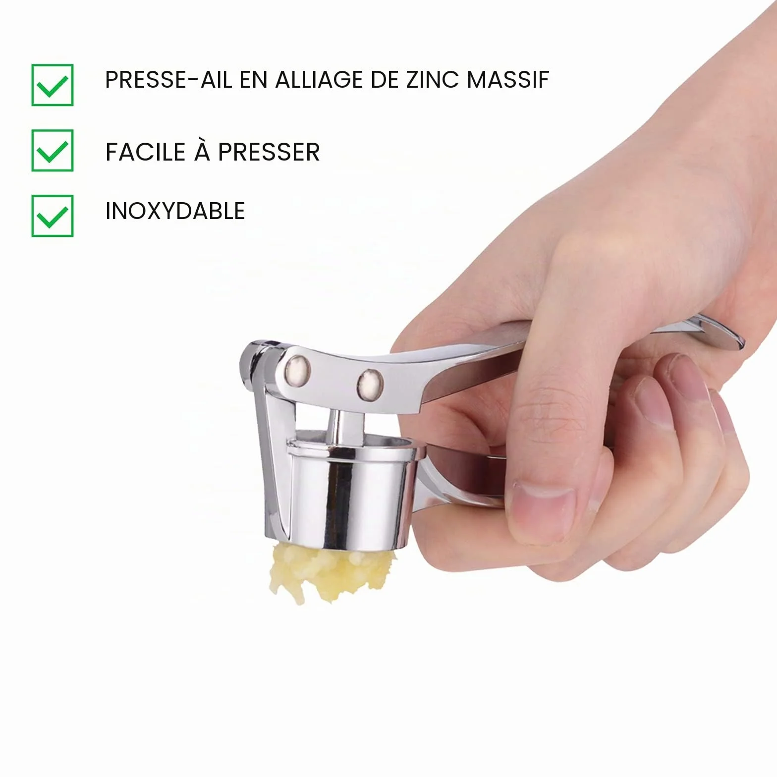 Presse-ail professionnel hachoir à ail broyeur gingembre éplucheur robuste
