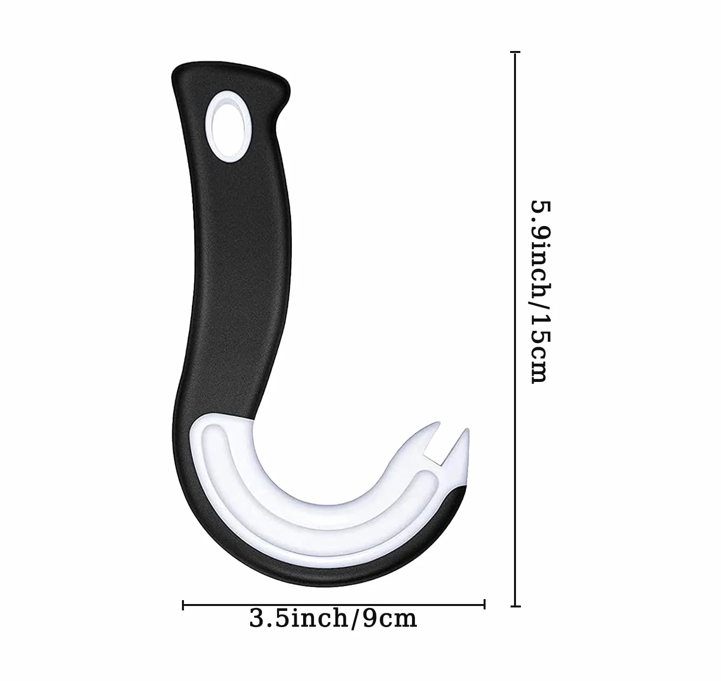 Ouvre-Boîtes à Crochets J, Ouvre-Boîte à Anneau Facile, Ustensile de Cuisine pour Boîtes avec Anneaux de Fermeture 1 Pièce