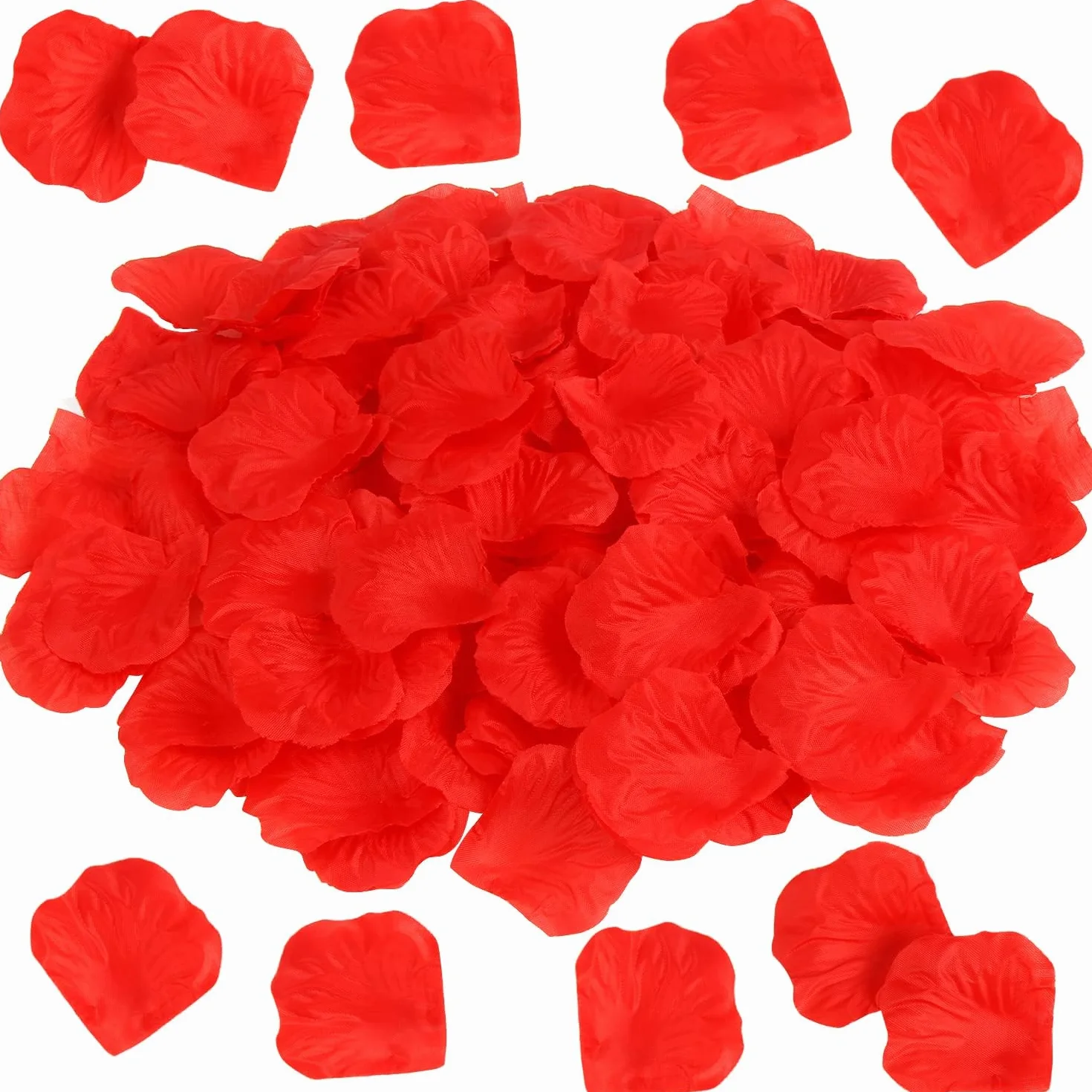 Pétales de Rose Rouge Artificiels 500PCS pour Décoration Mariage Saint Valentin