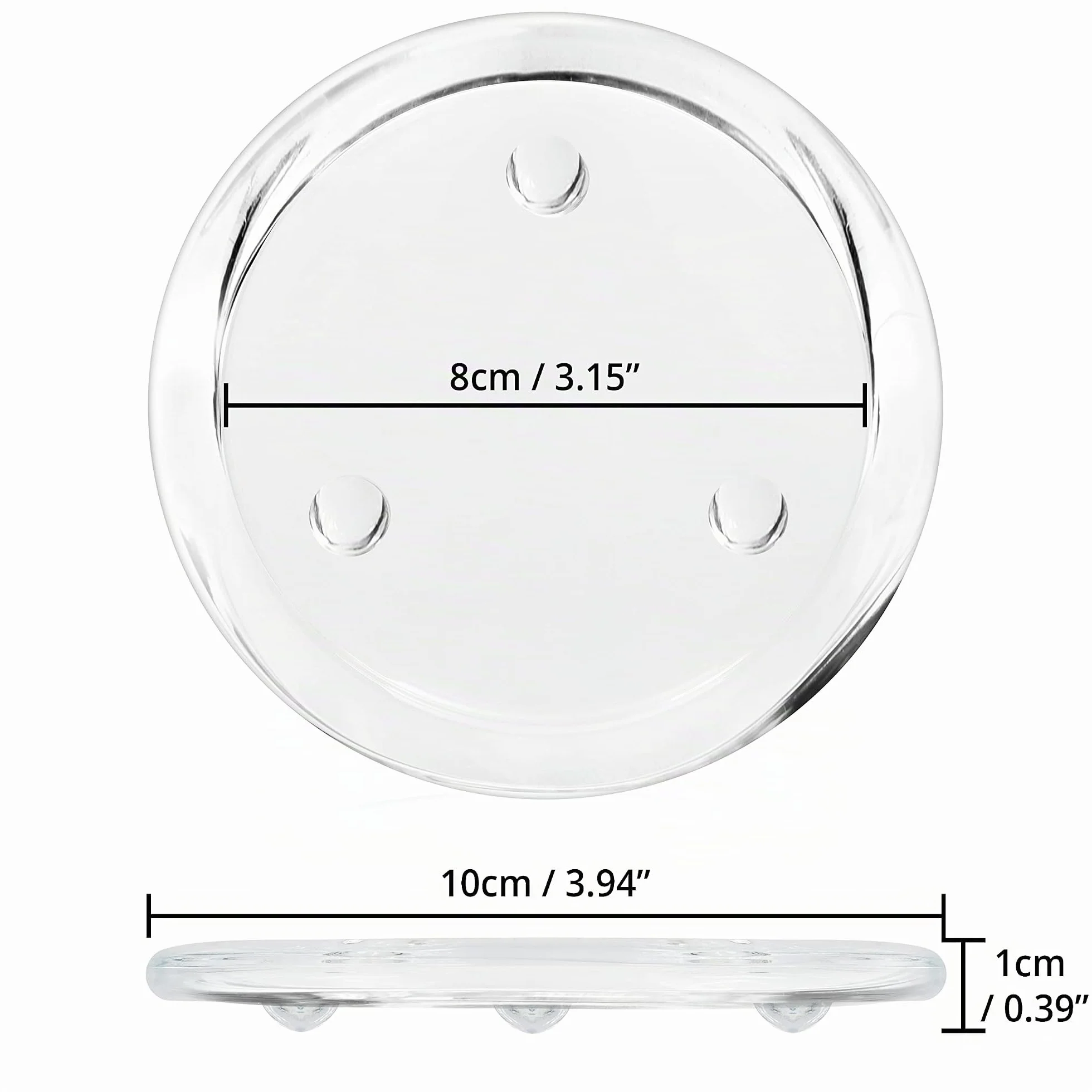 Belle Vous Support Bougie Verre Transparent Lot de 12 Bougeoir Décoration Maison Centre de Table