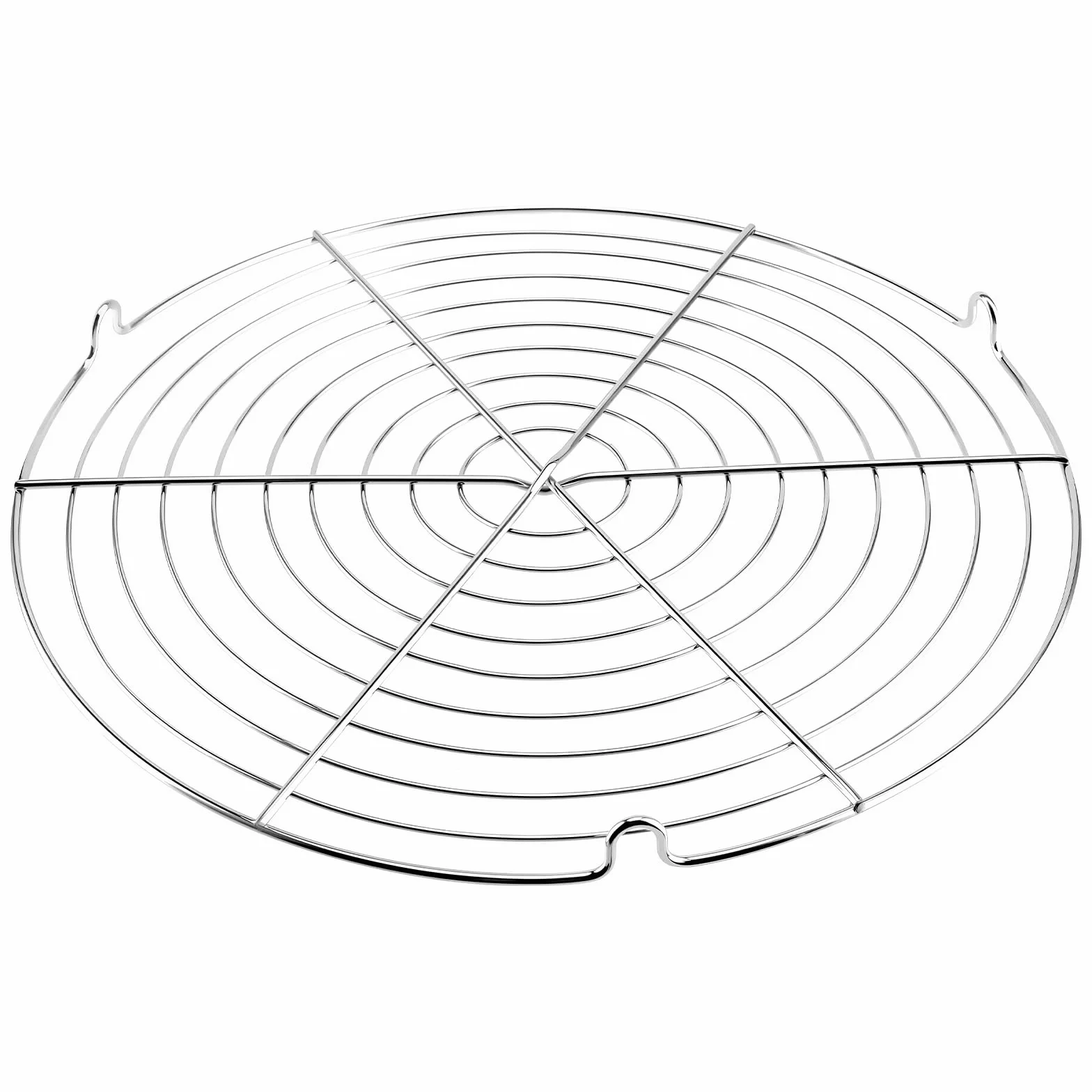 Grilles de Refroidissement pour Pâtisserie Lot de 5 - 30,5 cm Argenté Rondes Cuisson Rapide
