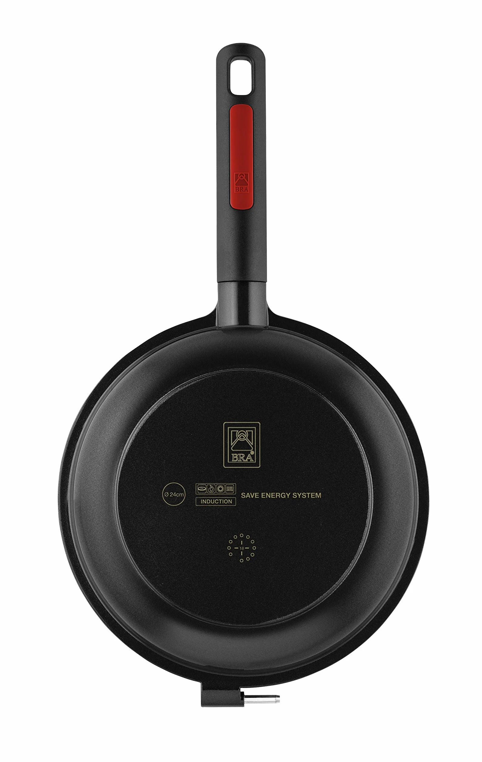 BRA Dupla Premiere Poêle Double à Omelette 24 cm, Noir, Fonte Aluminium Antiadhésif sans PFOA, Tous Feux Dont Induction