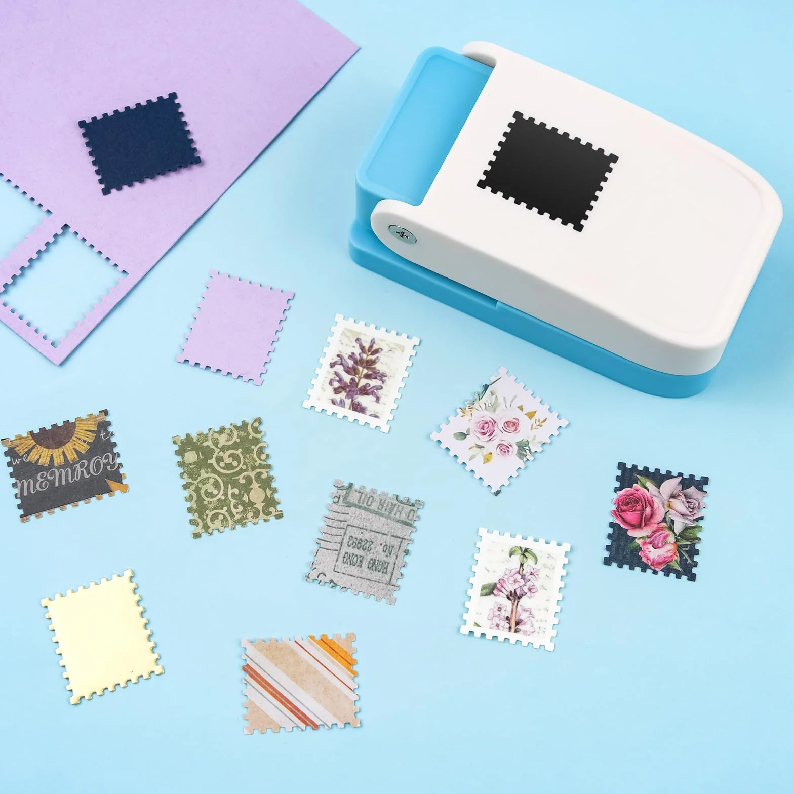 BAOFALI Perforatrice rectangulaire 2,5 x 0,2 x 0,3 cm - Perforatrice à levier pour papier, scrapbooking