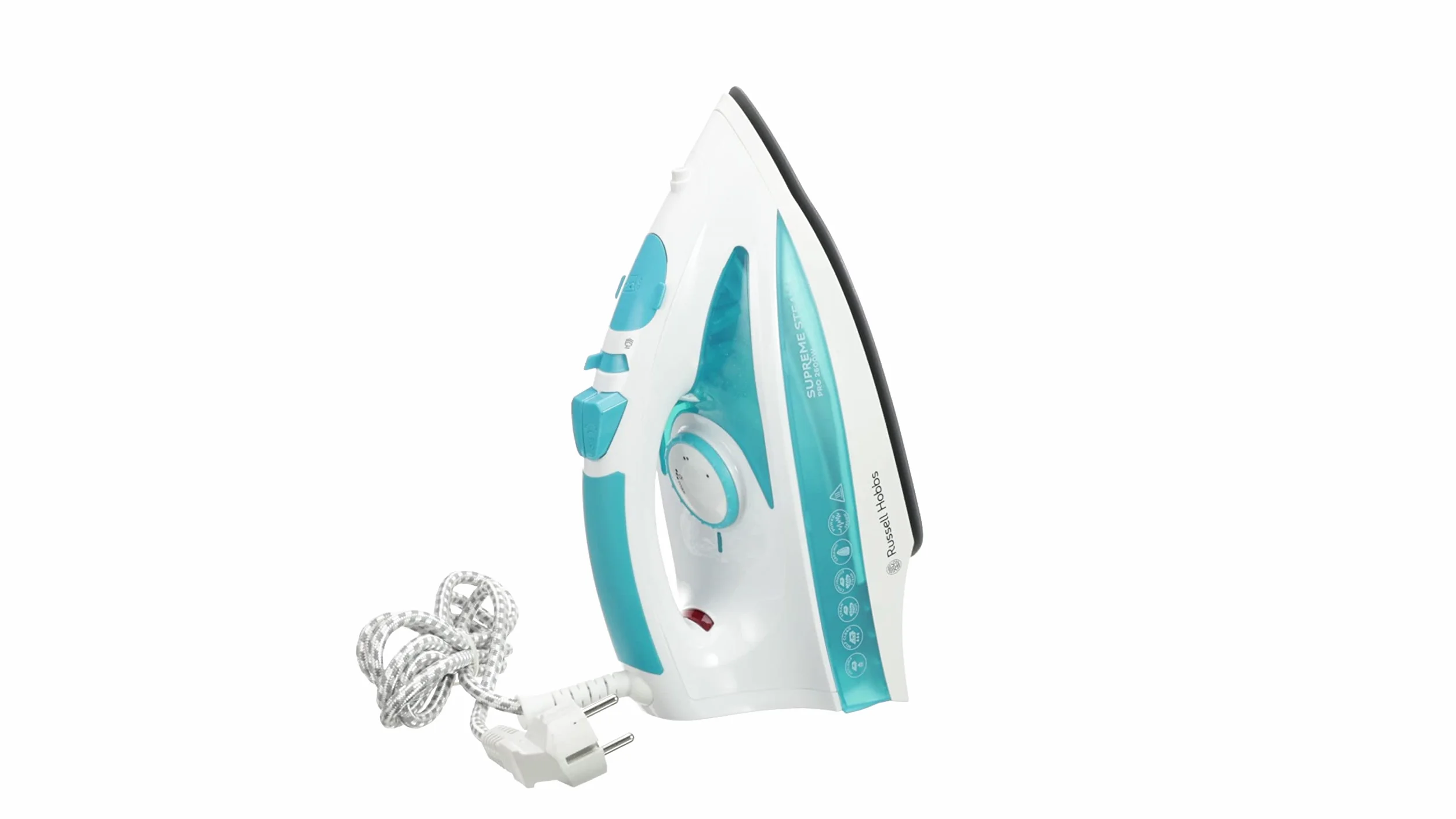 Russell Hobbs Fer à repasser vapeur Steamglide Pro 2600 W semelle céramique 300ml anticalcaire