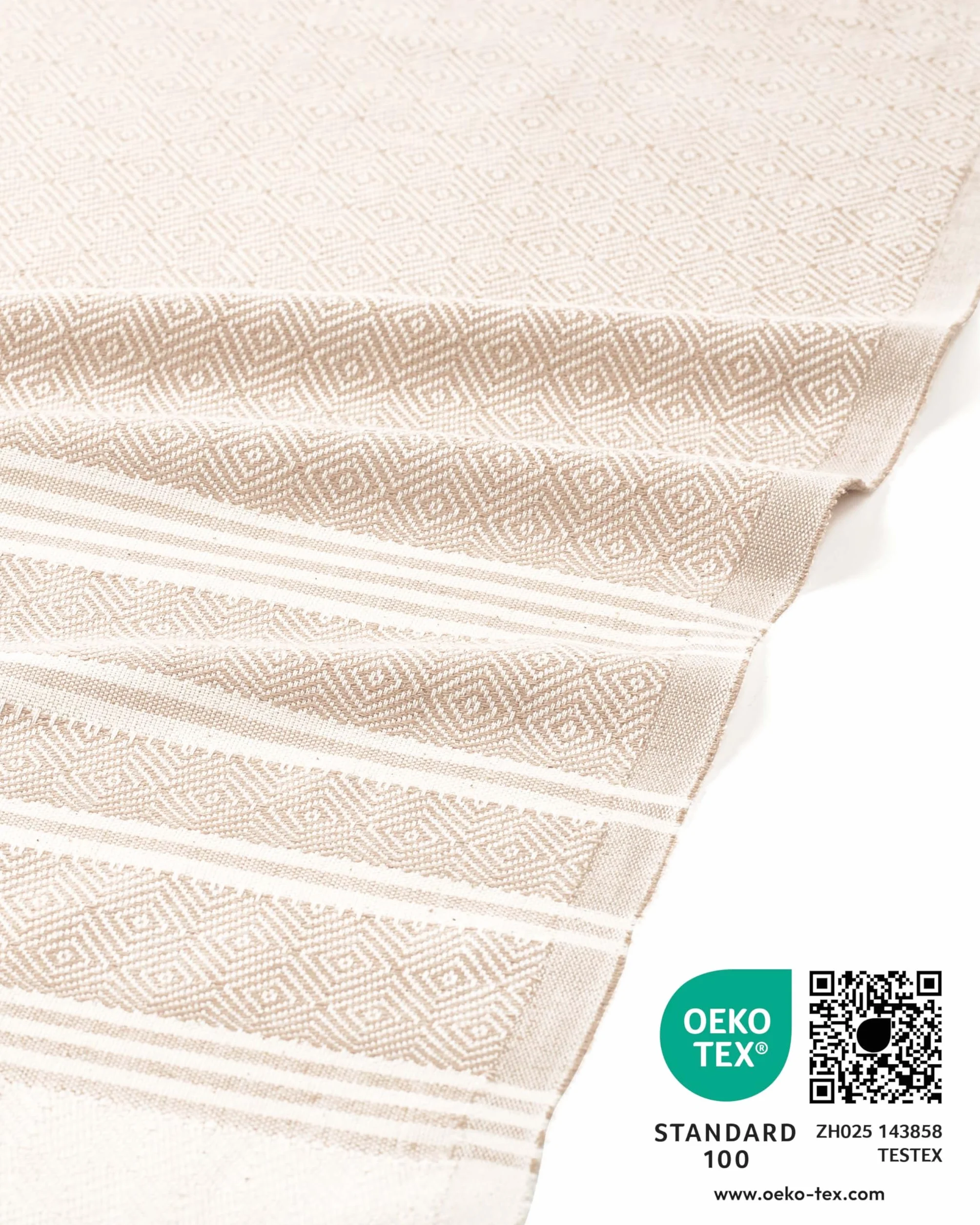 Fit-Flip Serviette de Plage Fouta Coton 100% 100x200cm Sable