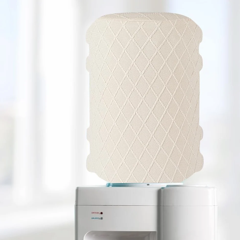 Housse de Protection pour Distributeur d'eau Tissu de Blé Anti Poussière Réutilisable Extensible 5 Gallon