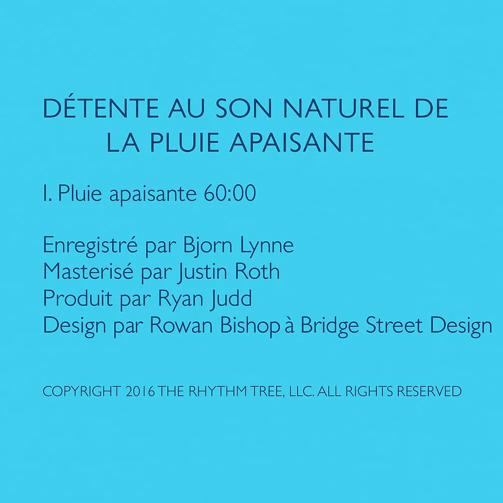 Pluie apaisante – Sons de la nature pour relaxation et sommeil – Bruit blanc naturel