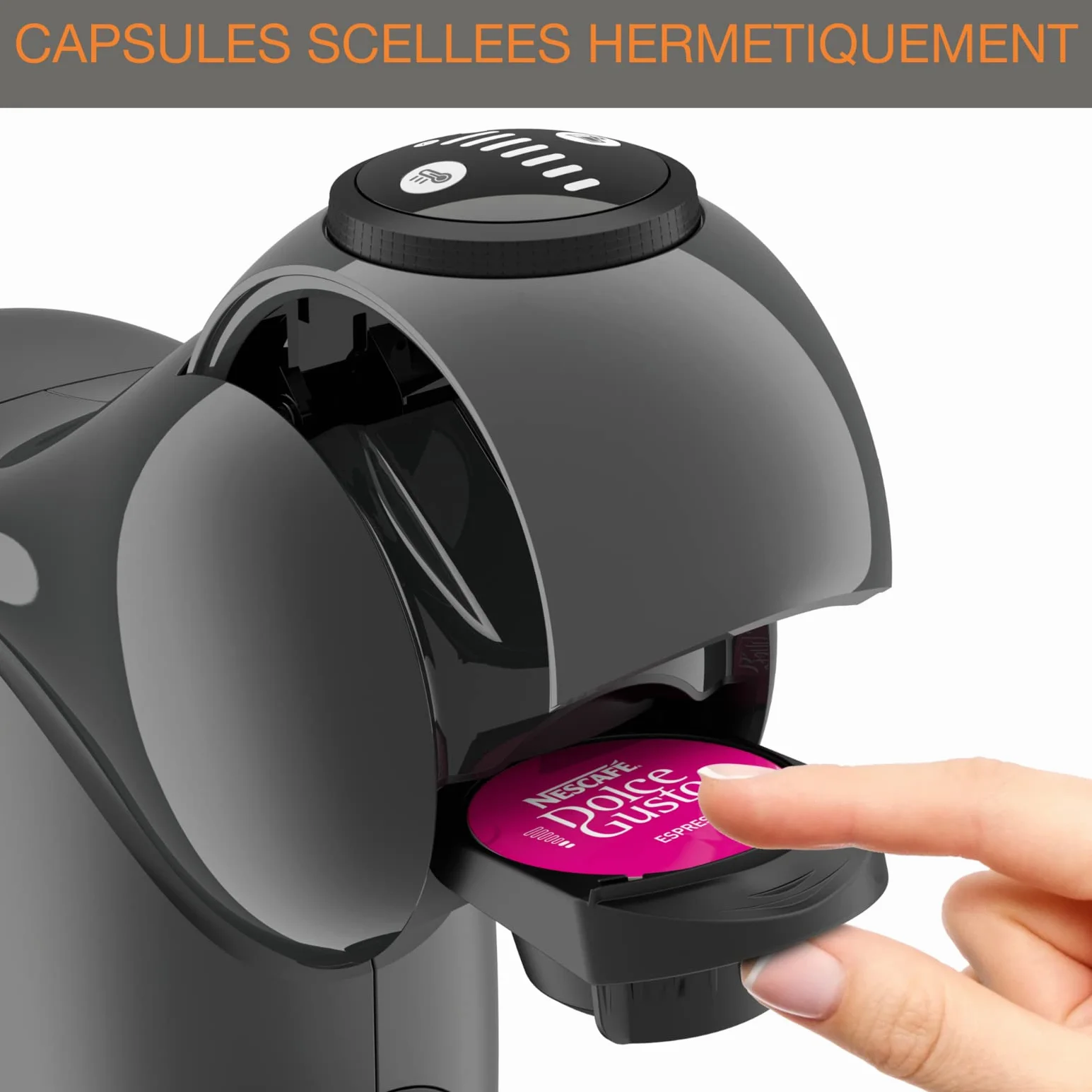 Krups Genio S KP243B10 Nescafé Dolce Gusto Machine à café dosettes multi-boissons, 0,8 L, Arrêt automatique