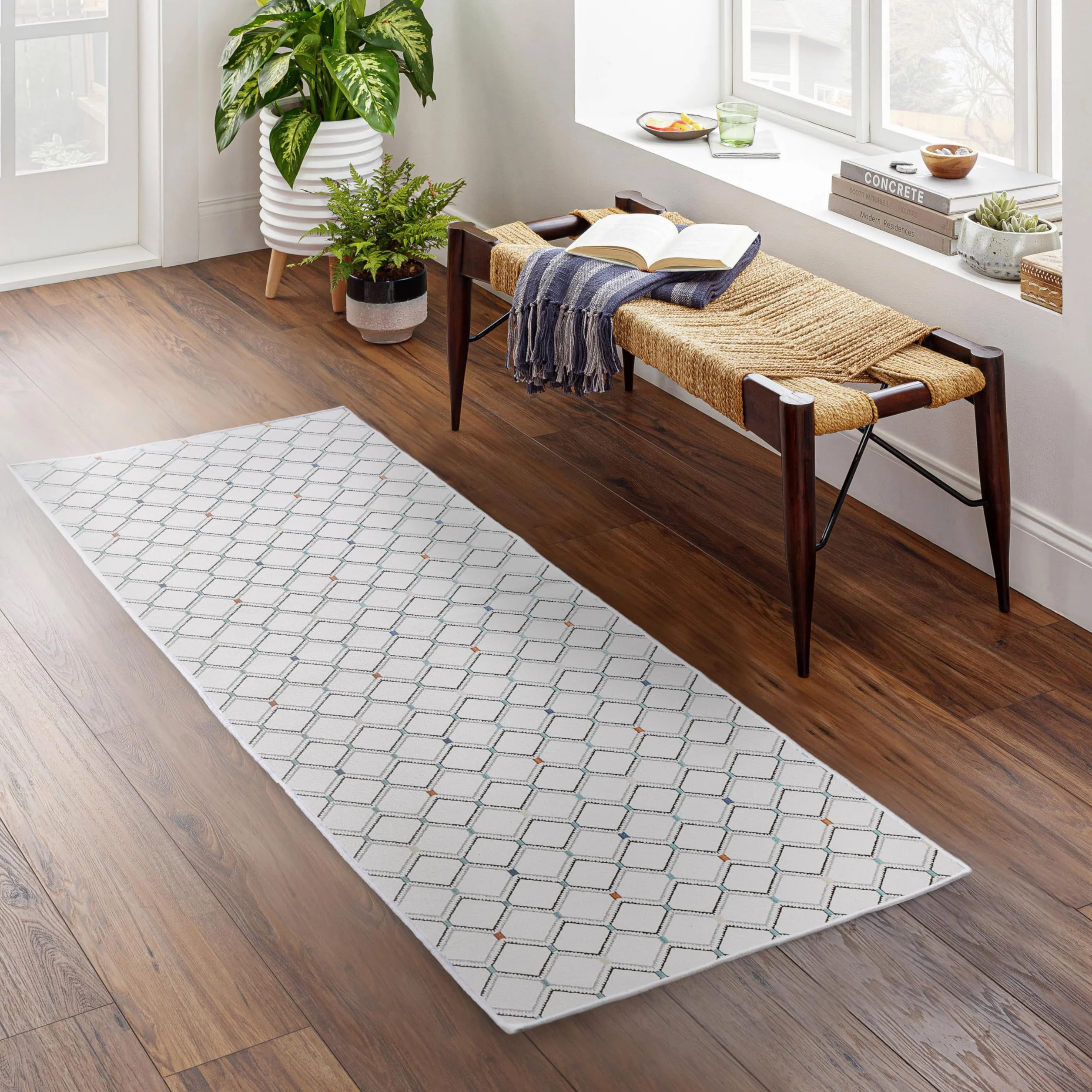 Björn&Schiller Tapis de Couloir 60 x 180 cm, antidérapant, Beige