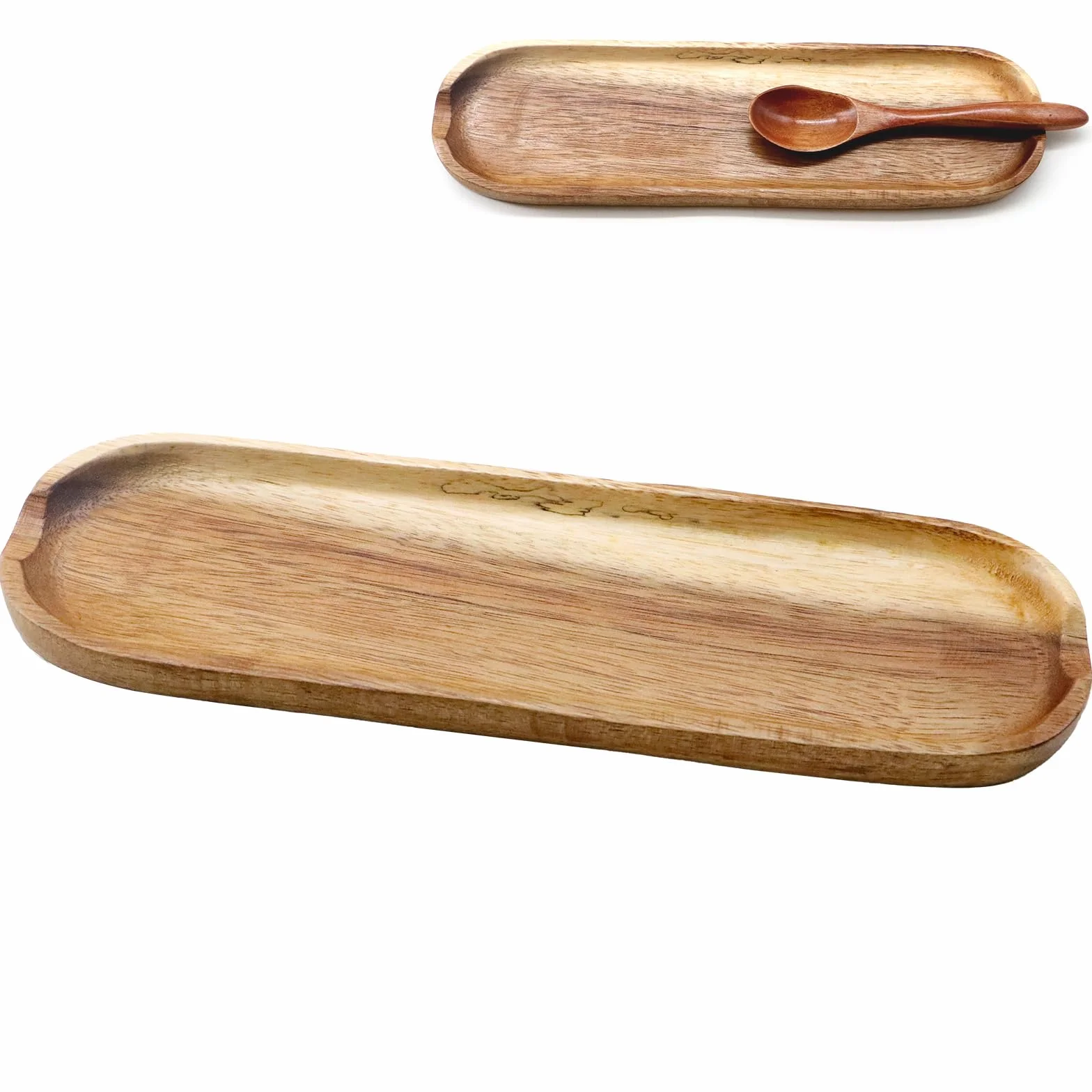 KASURE Repose-Cuillère en Bois Support Naturel pour Ustensiles de Cuisine Spatules Cuillères Couverts