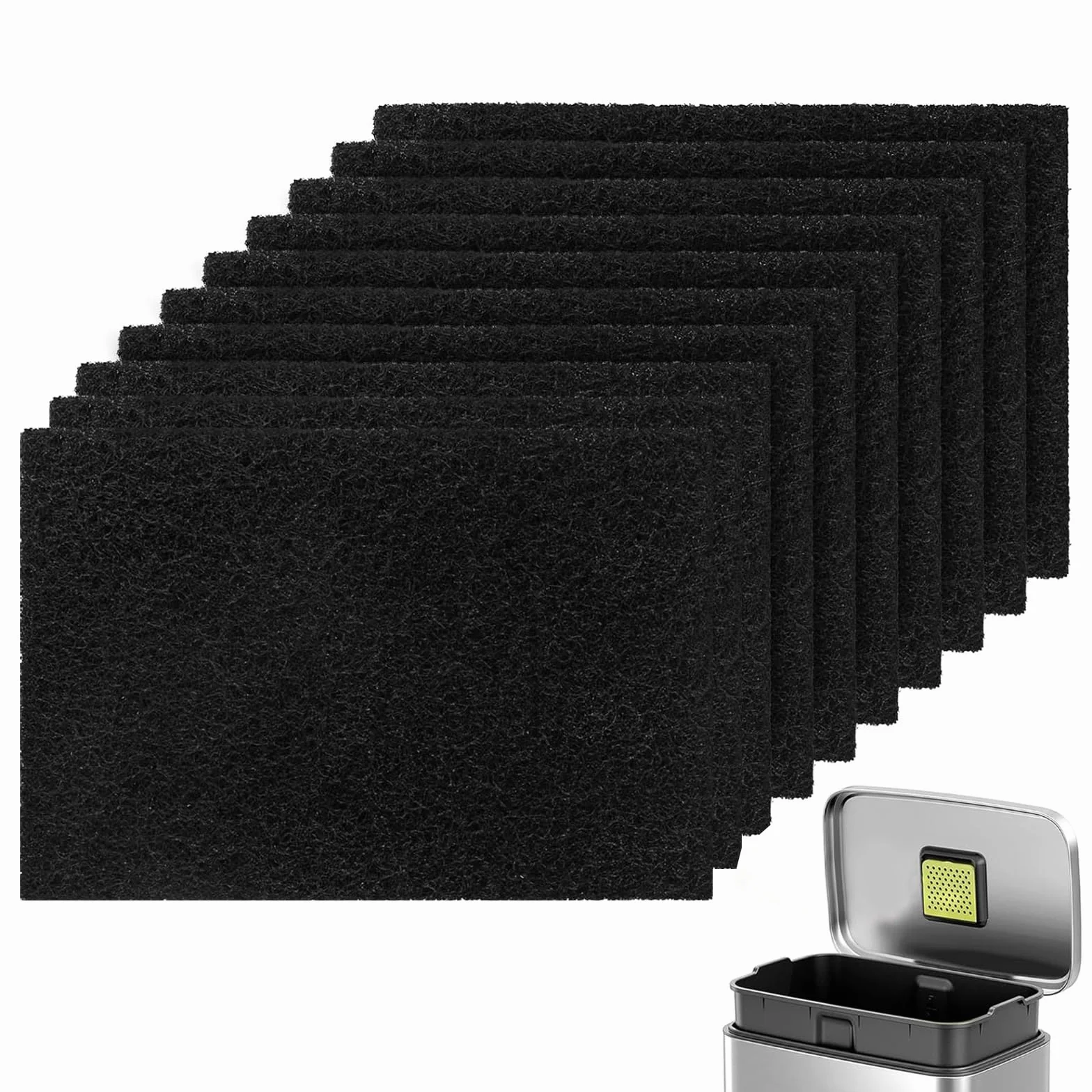 Filtre Anti-Odeur Charbon Actif 10 Pièces pour Poubelle Joseph Joseph