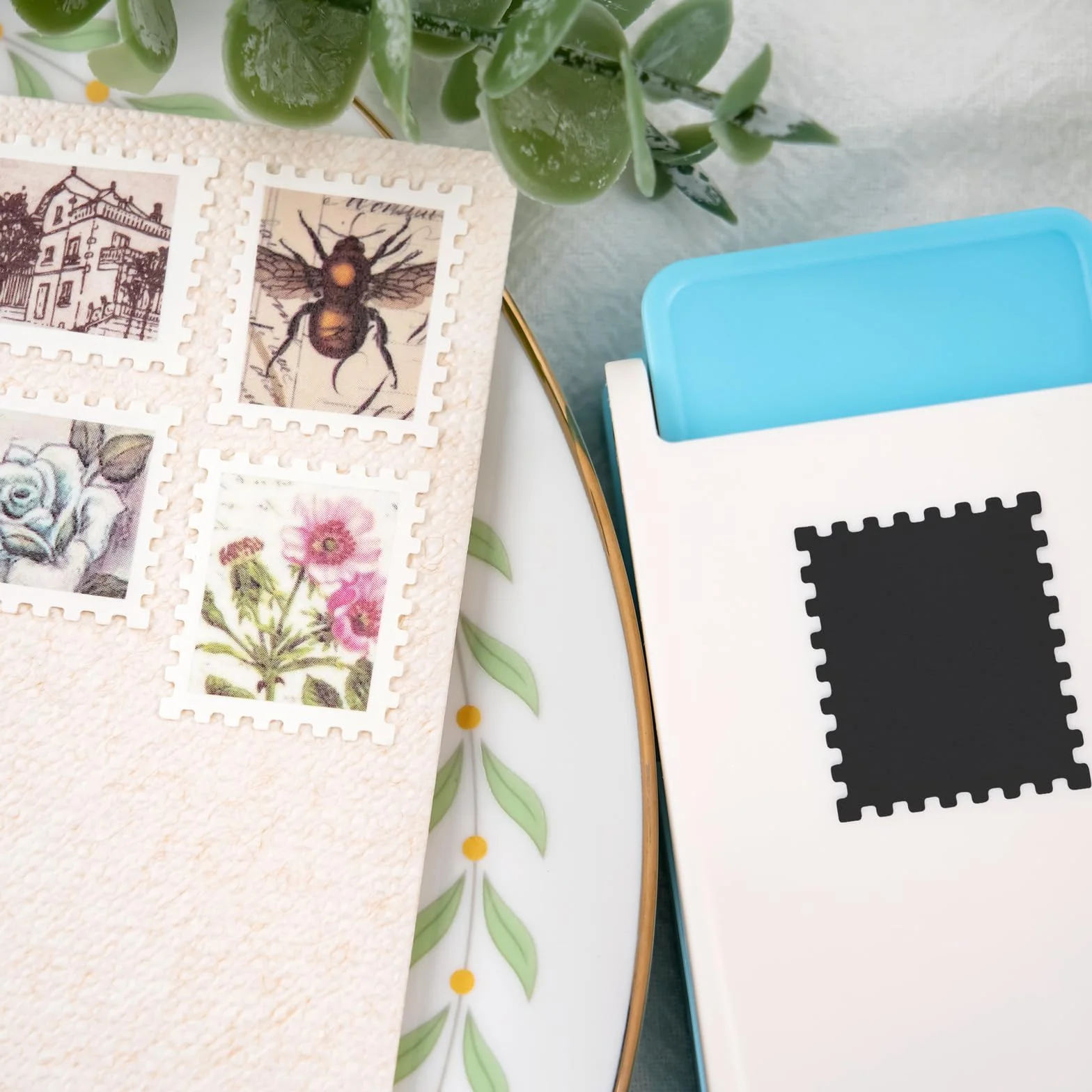 BAOFALI Perforatrice rectangulaire 2,5 x 0,2 x 0,3 cm - Perforatrice à levier pour papier, scrapbooking