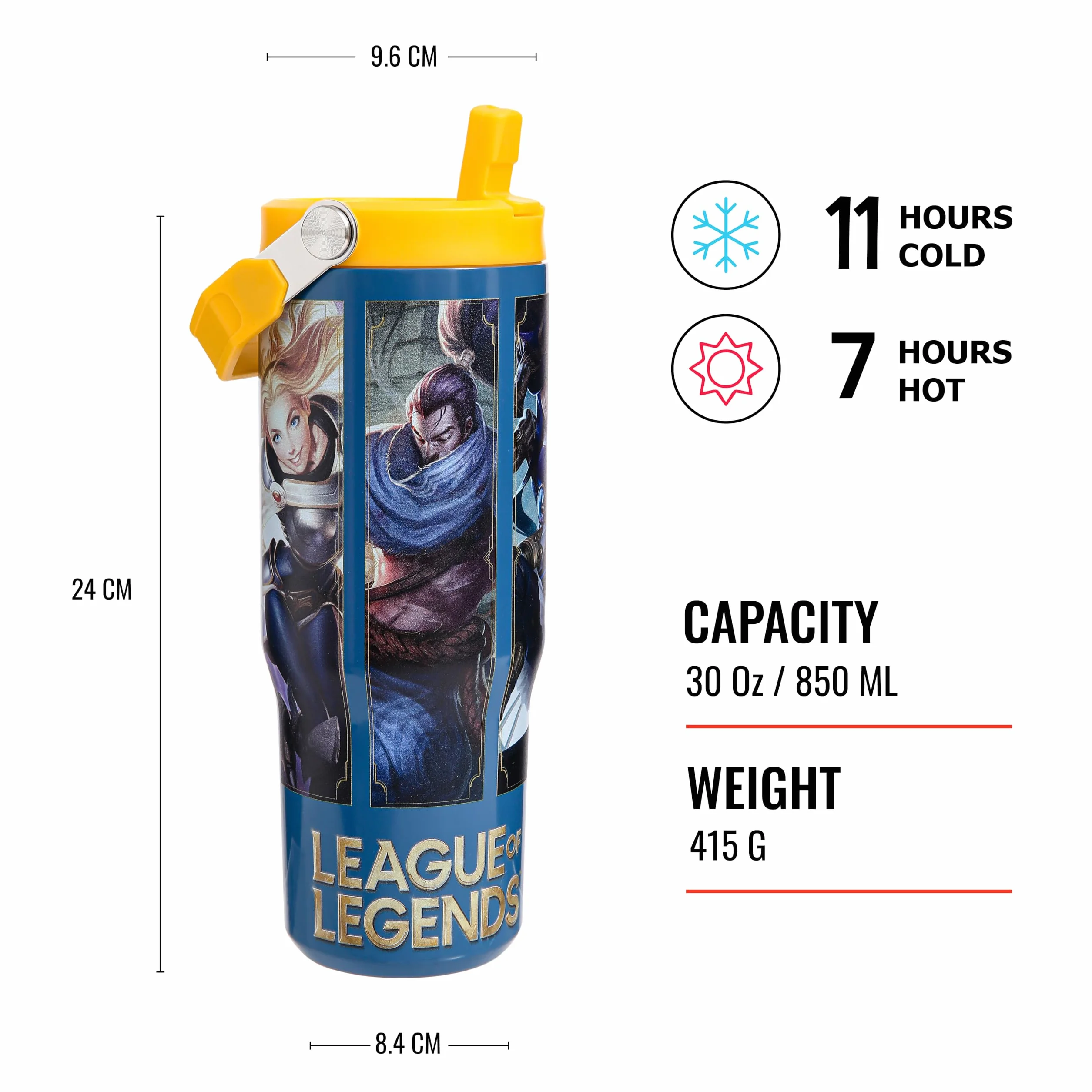 Pyramid International League of Legends Pichet 887 ml Vaisselle thème joueurs design emblématique Cadeau fans LOL