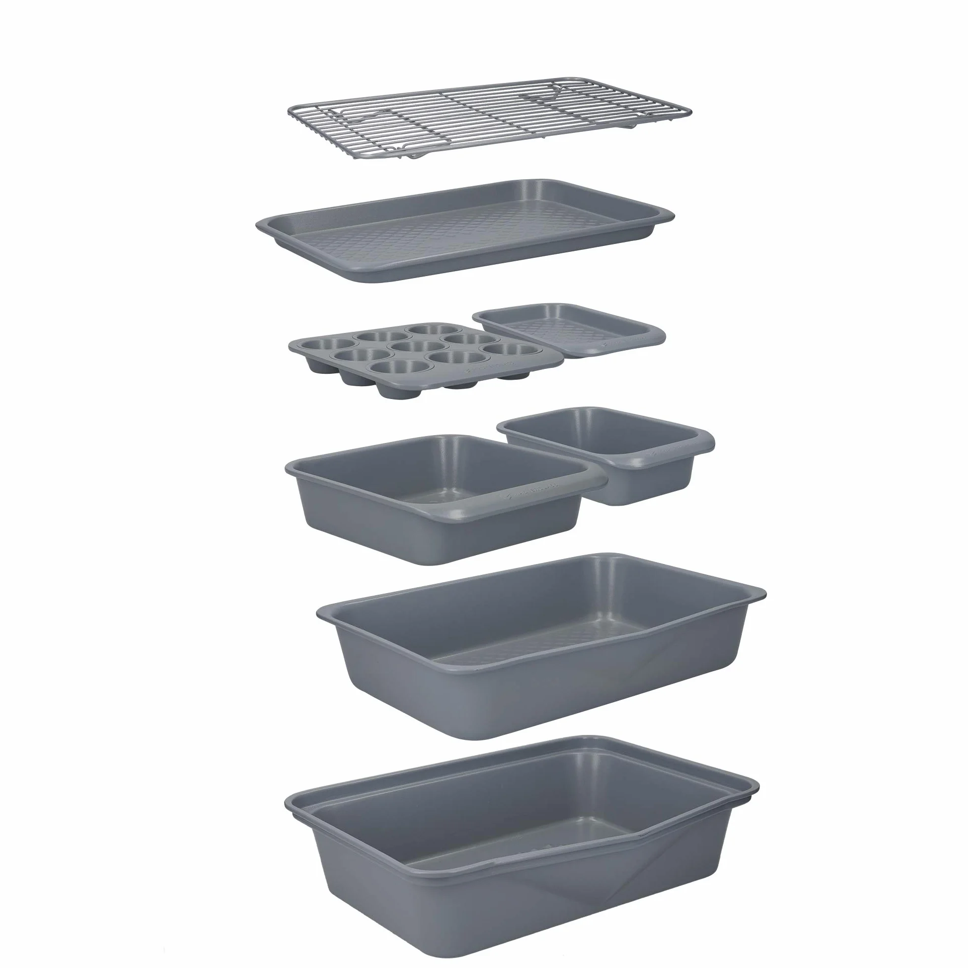 Master Class Smart Ceramic Grille de Cuisson Antiadhésif Acier au Carbone 35,5 x 23 cm