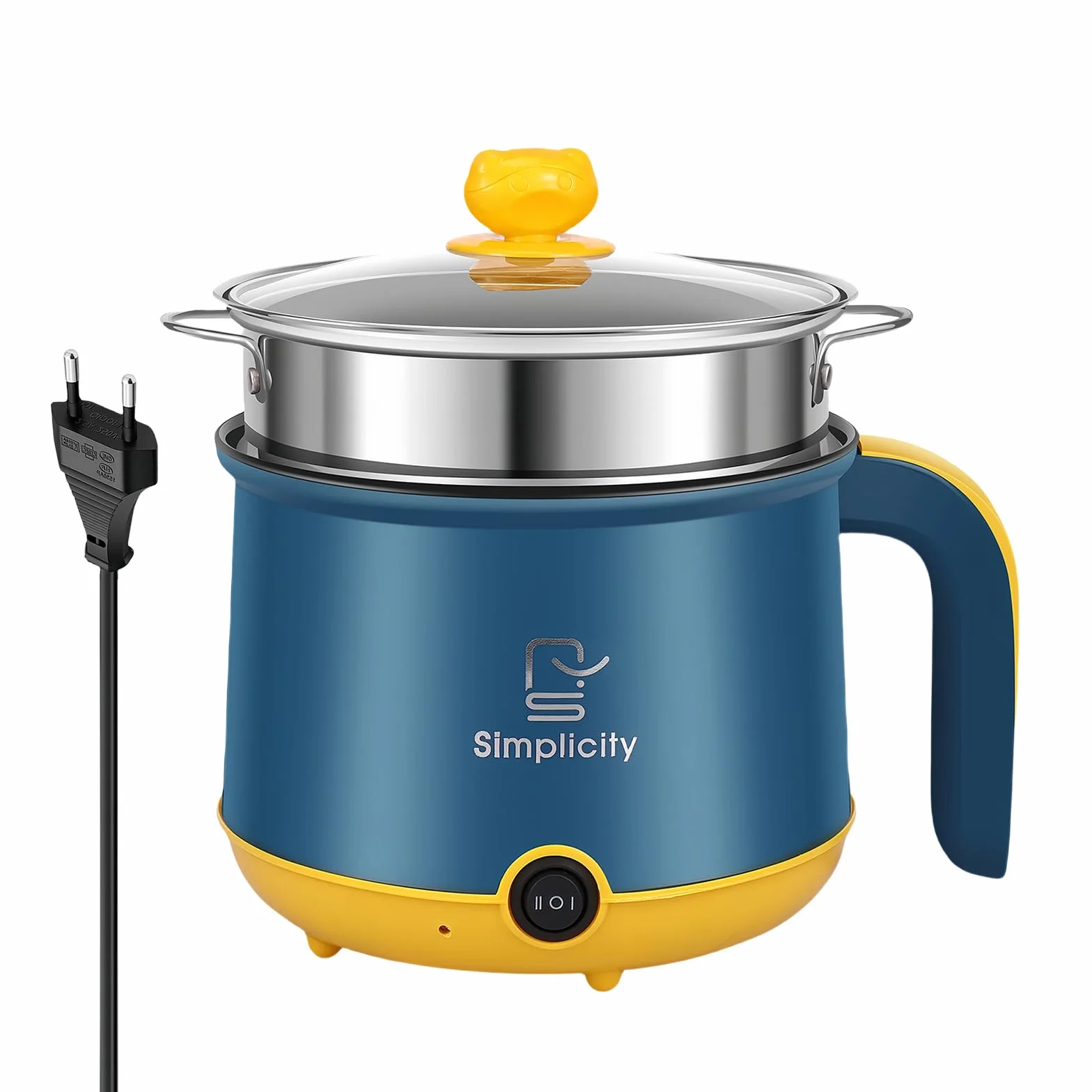 Cuiseur à vapeur électrique 1,8 L antiadhésif pour maison