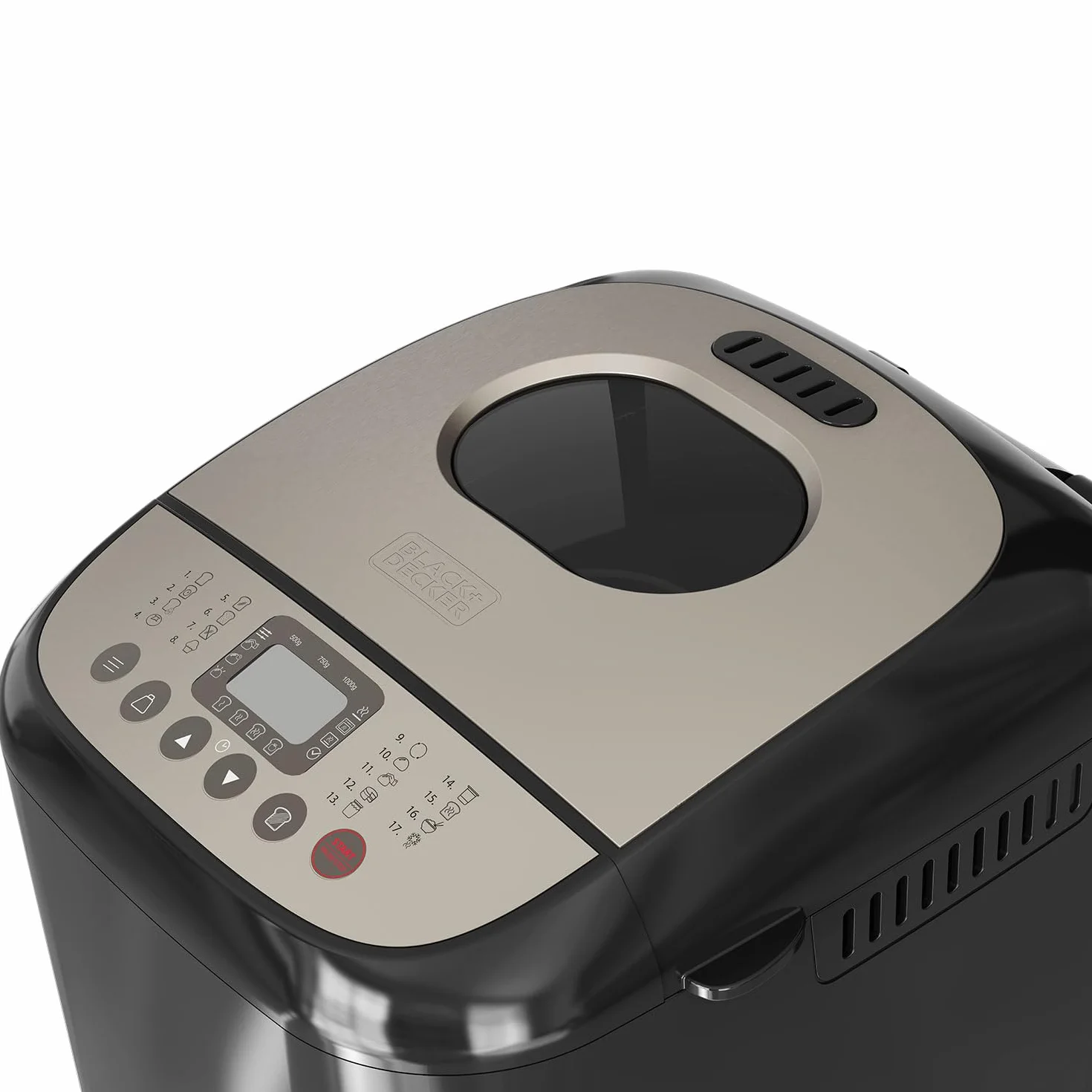BLACK+DECKER BXBM600E Machine à pain 600W 1kg 17 programmes programmable 15h