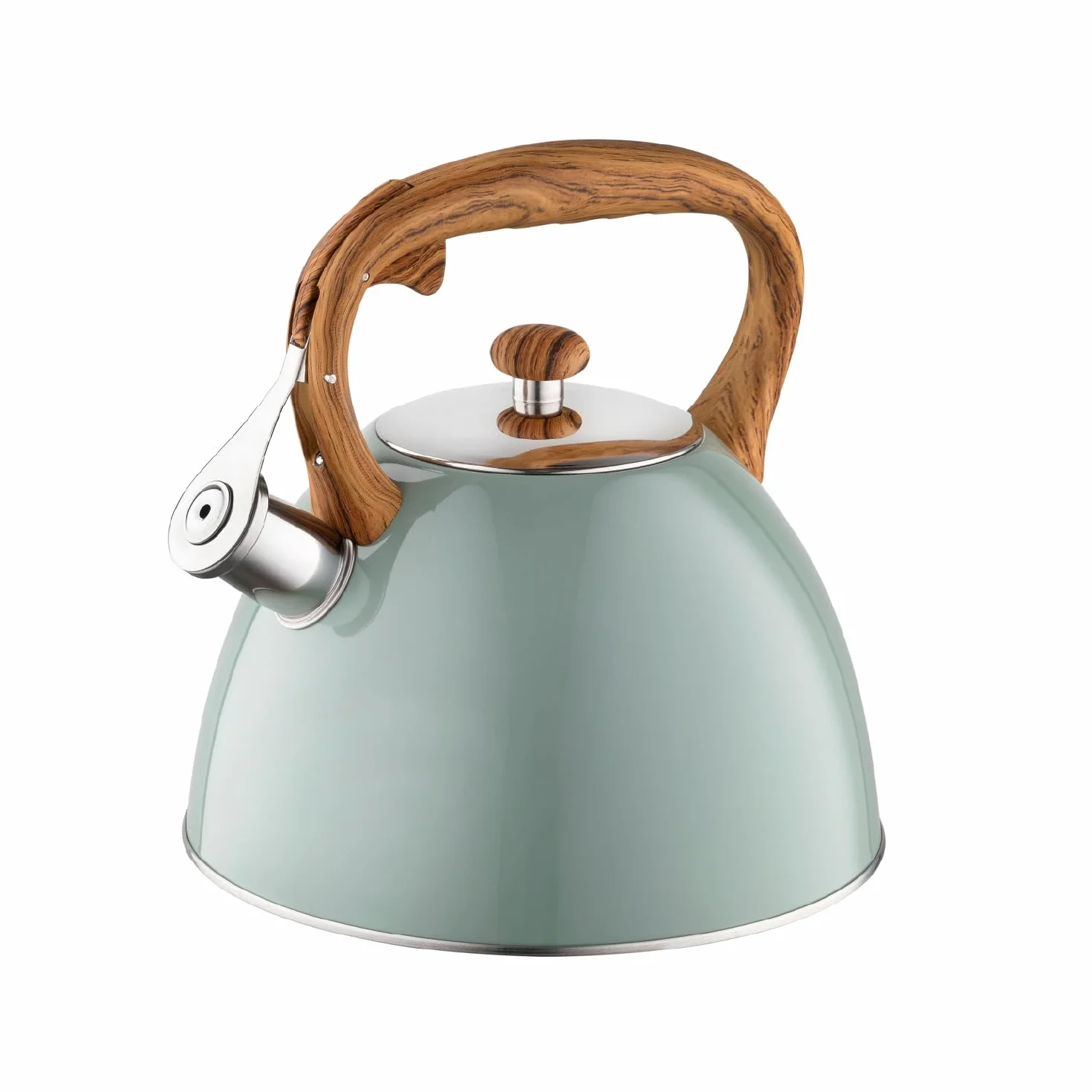 Bouilloire Inox 2,5 L Sifflante FLORINA FRANK Vert Mat Non Électrique Induction Gaz