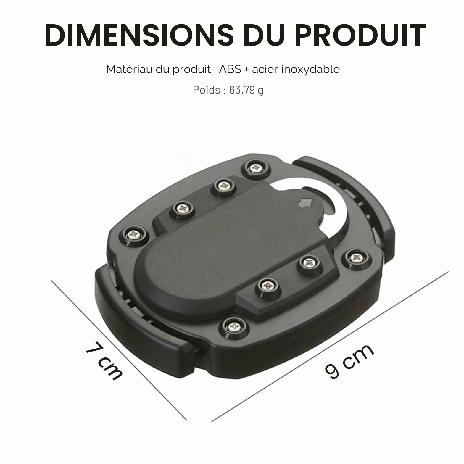 Ouvre-boîtes Manuel Décapsuleur à Bord Lisse, Noir