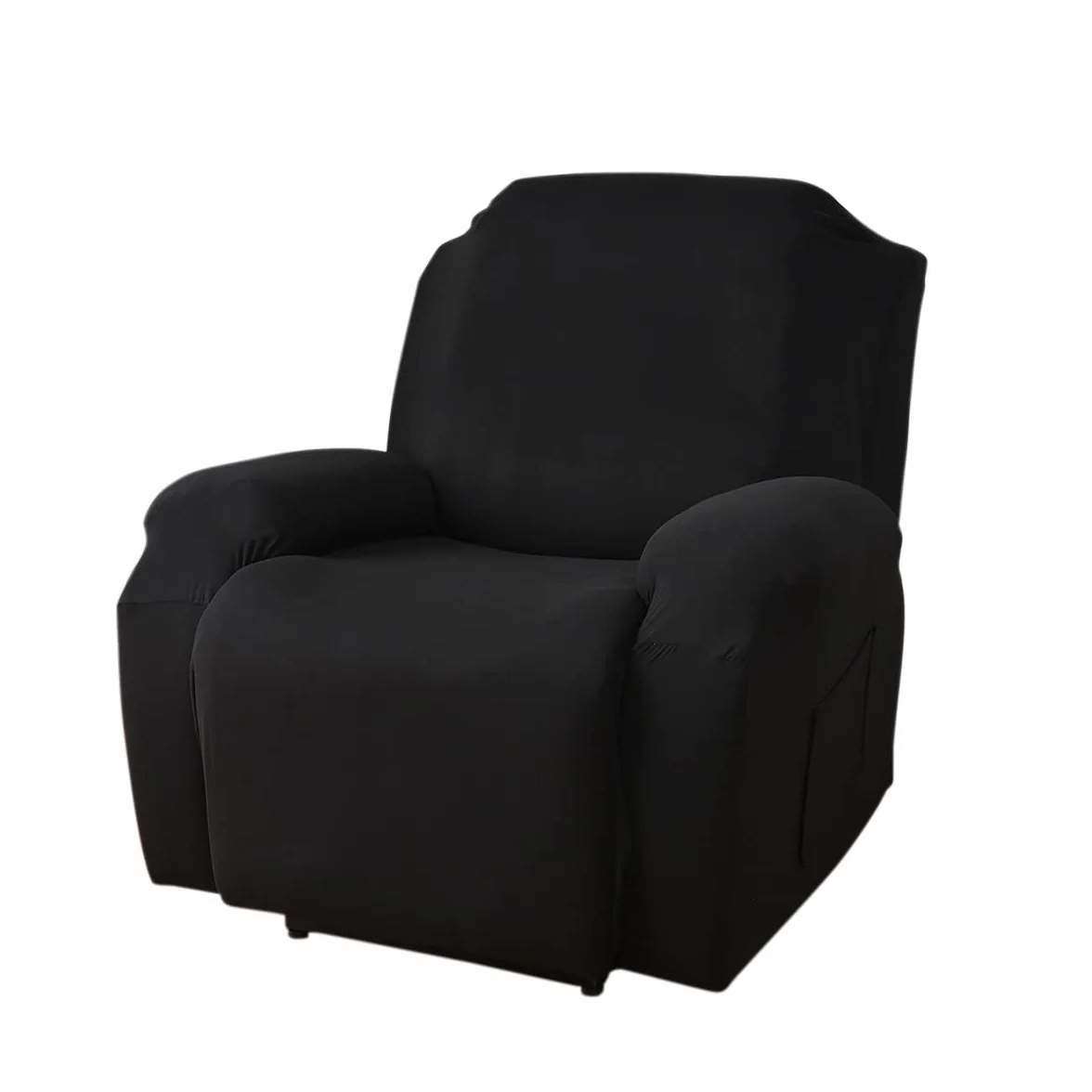 FANSU Housse de Fauteuil Relax Extensible 1 Places Lavable Protege de Meubles Canapé Inclinable Noir