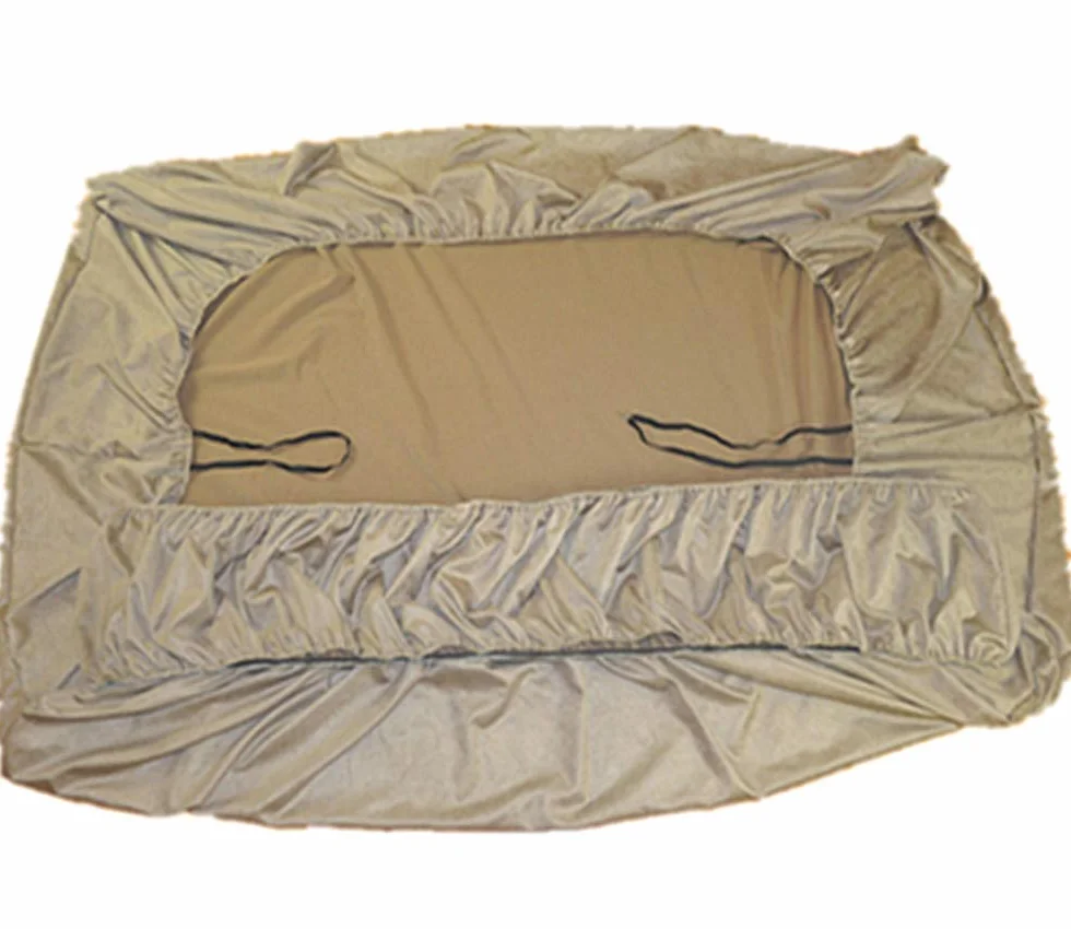 Housse de clic clac extensible 120-200cm Noir Marron