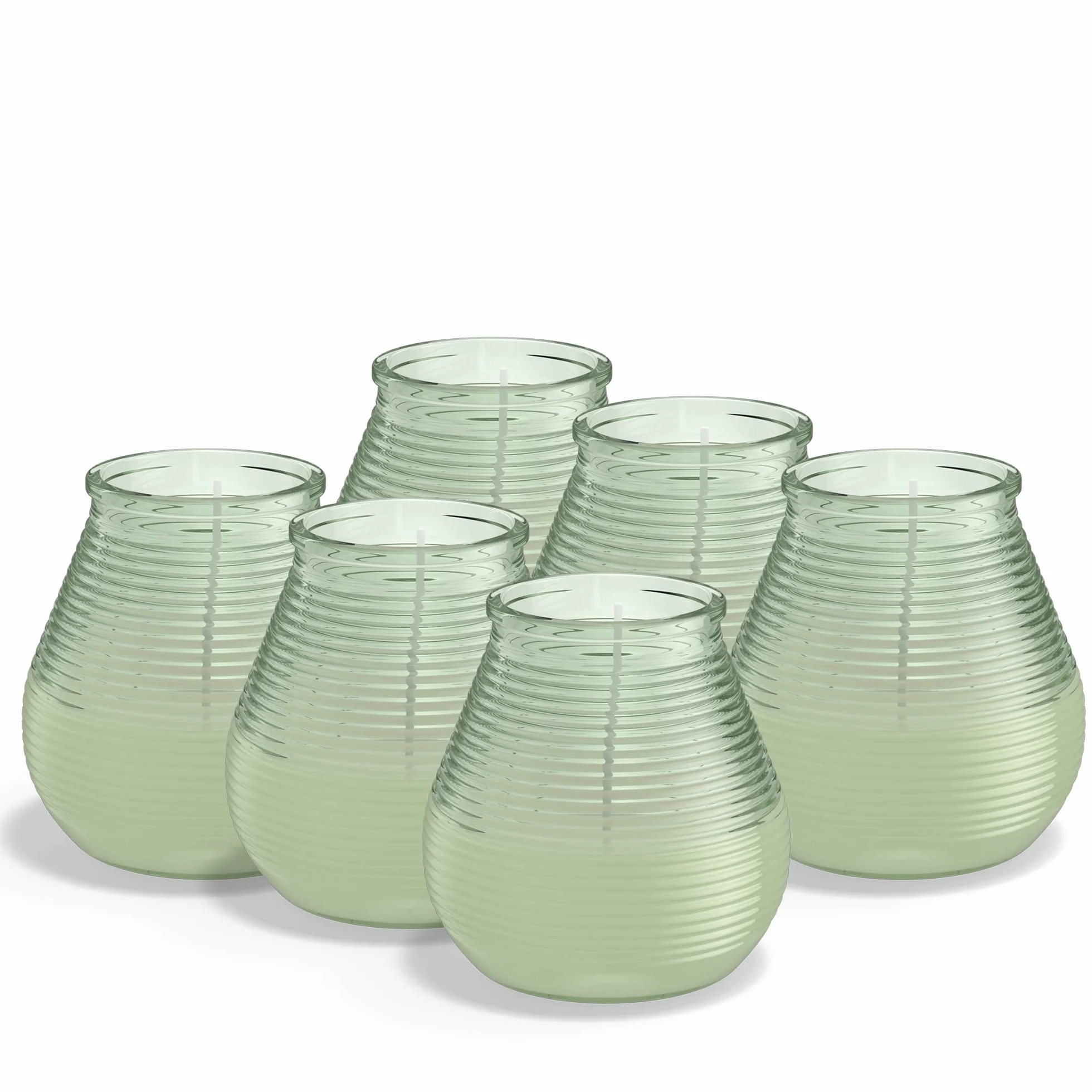 Bougie de patio Citronnelle BOLSIUS Lot de 6 40 heures de combustion Extérieur Vert
