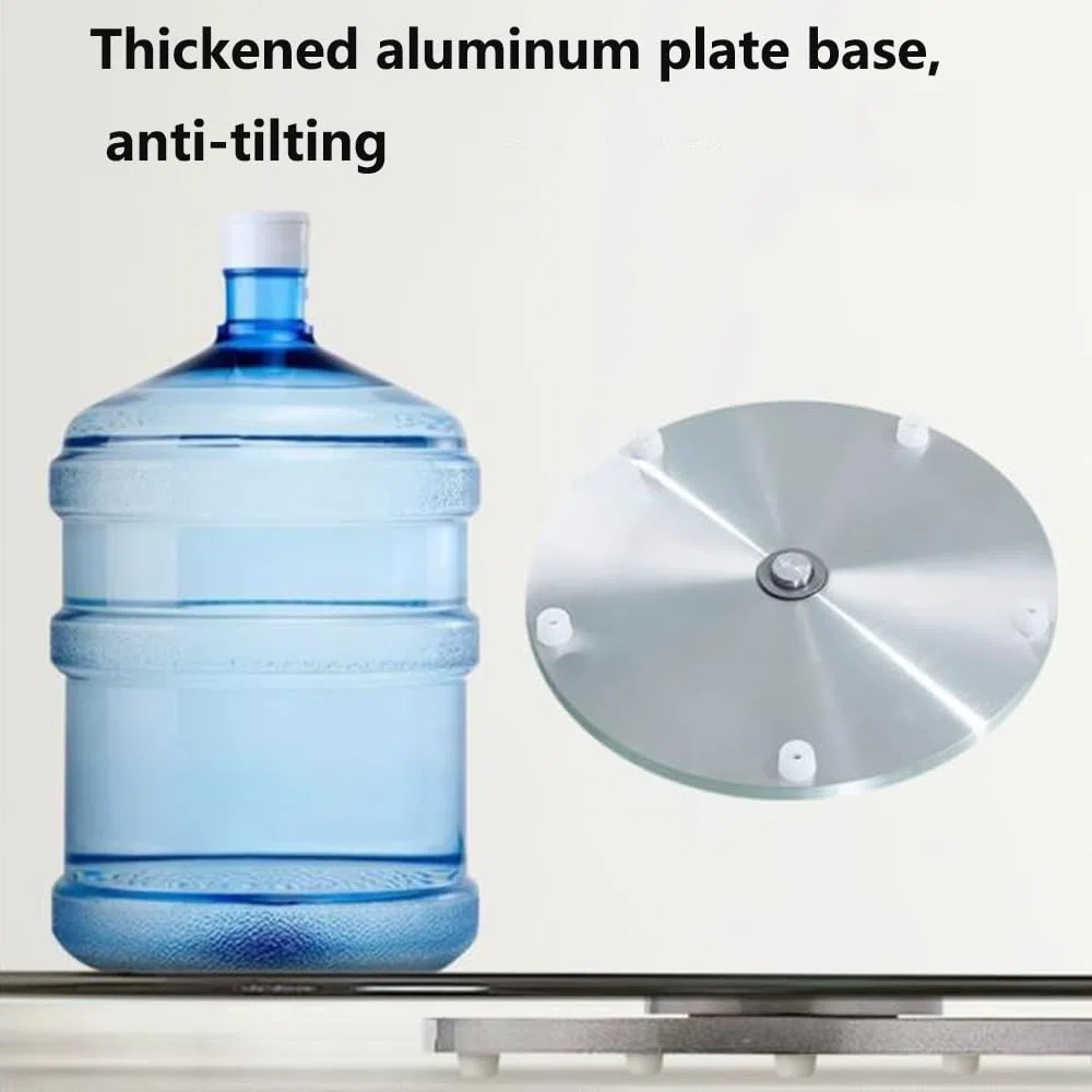 Plateau Tournant en Verre Épais De 30" Et 40" pour Table À Manger, Plateau De Service Rond Et Lisse en Verre Trempé (90 Cm/36 Pouces)