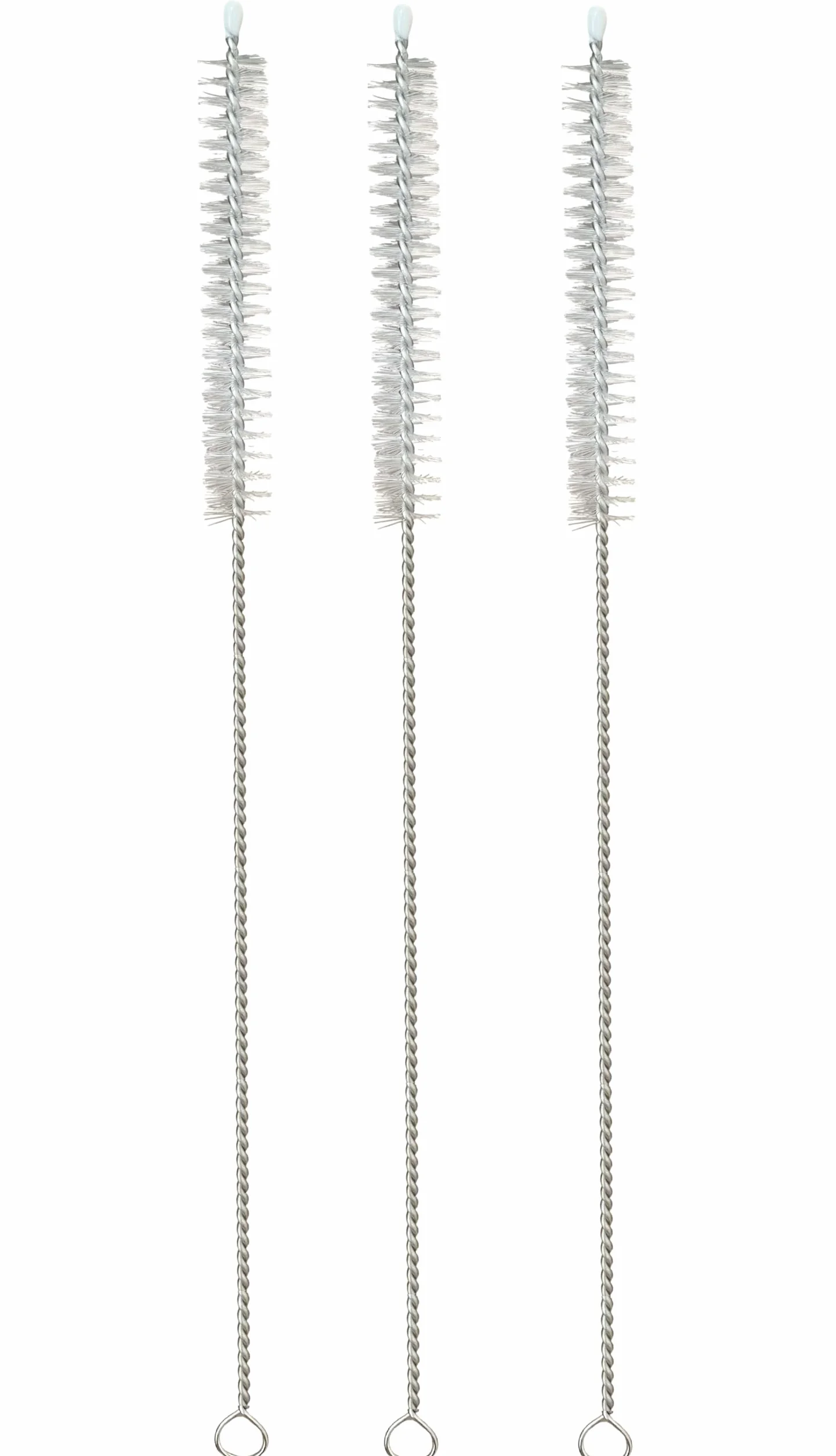 Lot de 3 brosses à paille 23 cm - Brosse de nettoyage pour machine à café automatique