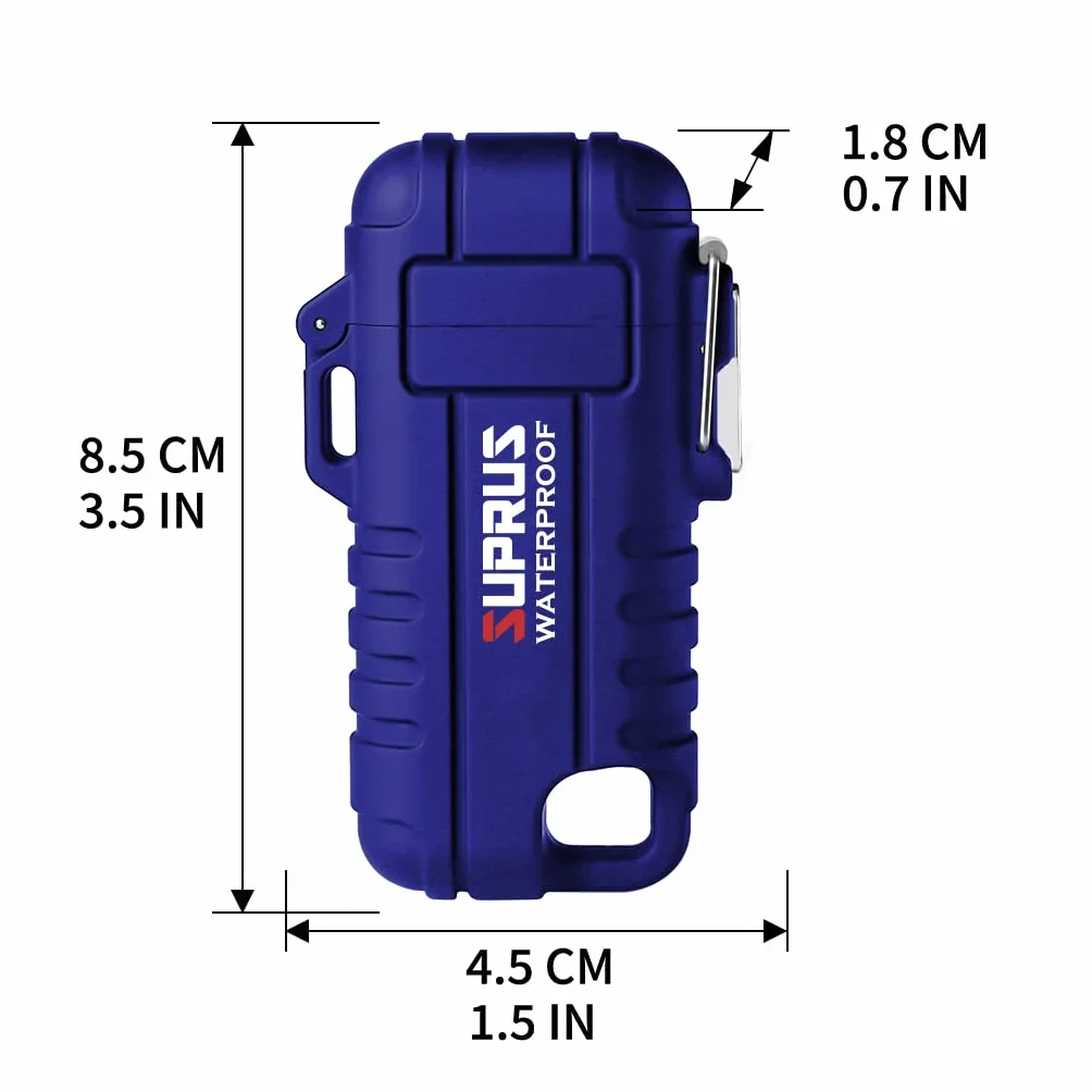 Briquet étanche plasma rechargeable USB-C SUPRUS coupe-vent extensible flexible extérieur camping cuisine