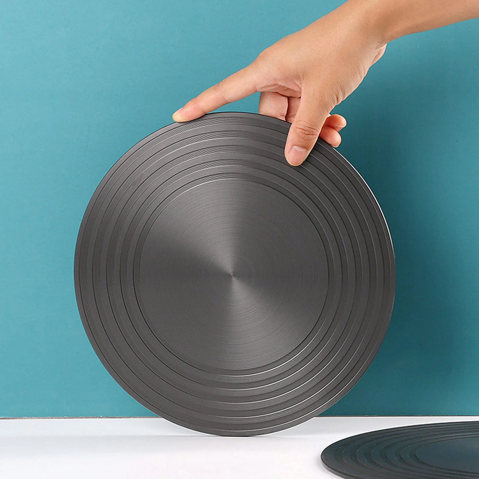 Diffuseur de Chaleur en Alliage Aluminium 28cm pour Cuisinière à Gaz, Plaque de Conduction Thermique Antidérapante