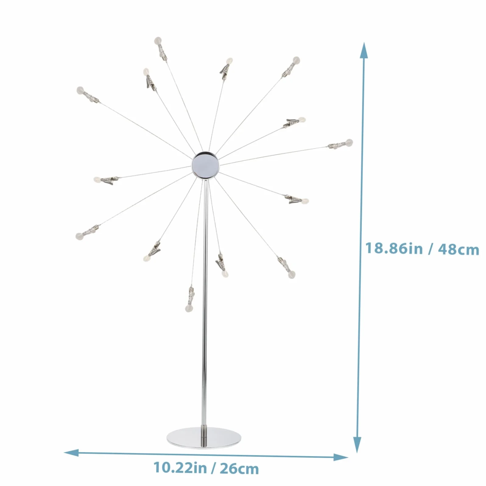 Sky Wheel Support photo créatif avec clips durable décoration bureau Argenté