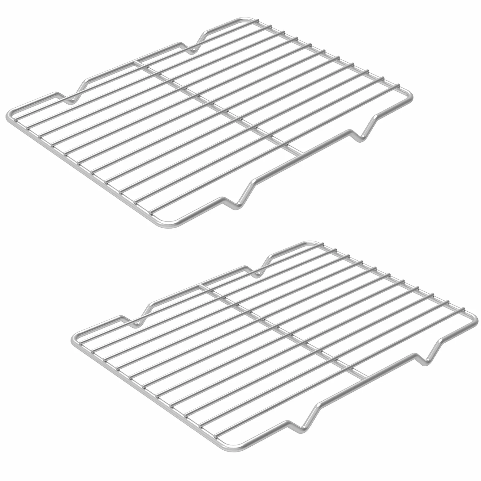 Grilles de refroidissement métalliques en acier inoxydable 7,8'' x 10,2'' Lot de 2