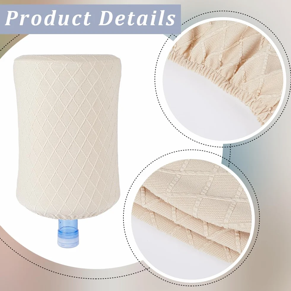 Housse de Protection pour Distributeur d'eau Tissu de Blé Anti Poussière Réutilisable Extensible 5 Gallon