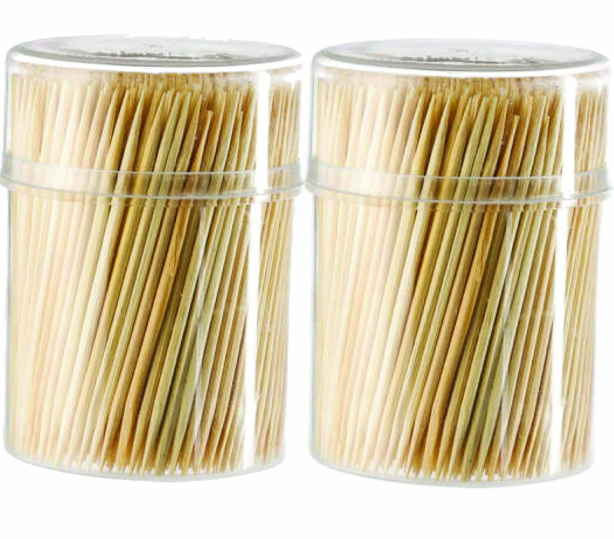 1000 Cure Dents en Bois Lot de 2 Boîte 500 Pièces Usage Quotidien