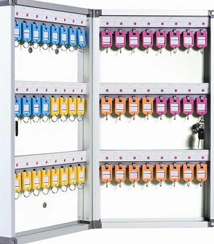 Armoire de rangement murale sécurisée avec serrure – Idéal pour la maison, les hôtels, les écoles et les entreprises – Solution élégante et peu encombrante