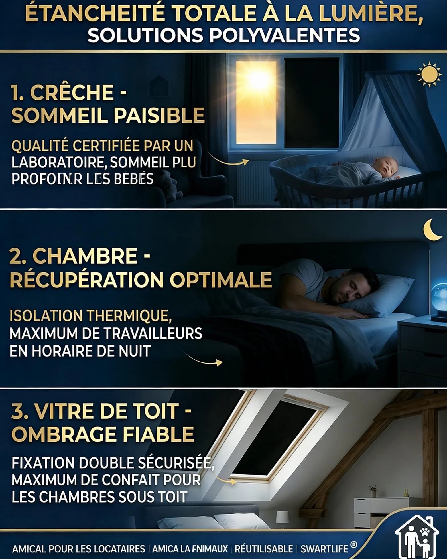 Occultant sans Perçage 240x145 cm Ventouses Auto-adhésif Fenêtre Protection Solaire Intérieure