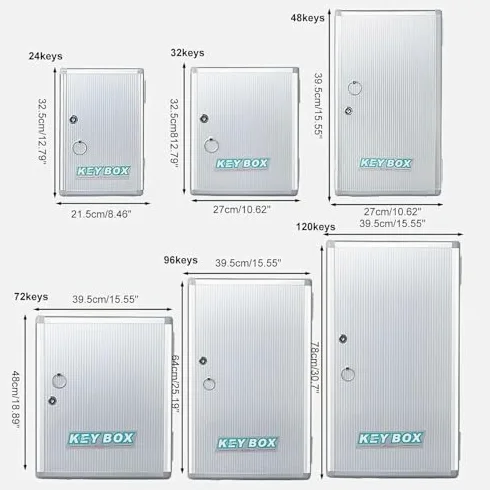 Armoire de rangement murale sécurisée avec serrure – Idéal pour la maison, les hôtels, les écoles et les entreprises – Solution élégante et peu encombrante