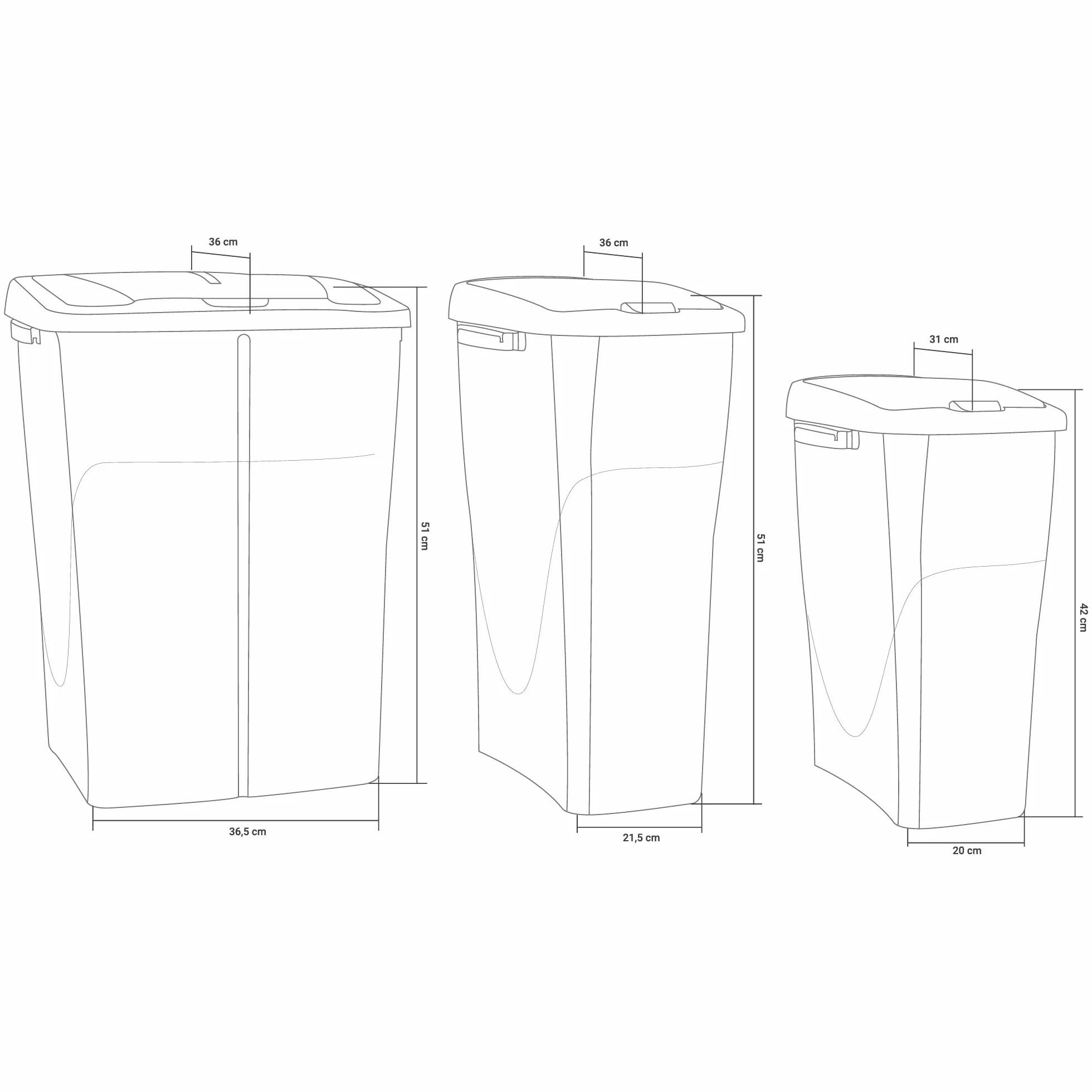 Poubelle verte recyclage verre 25 litres Cofan