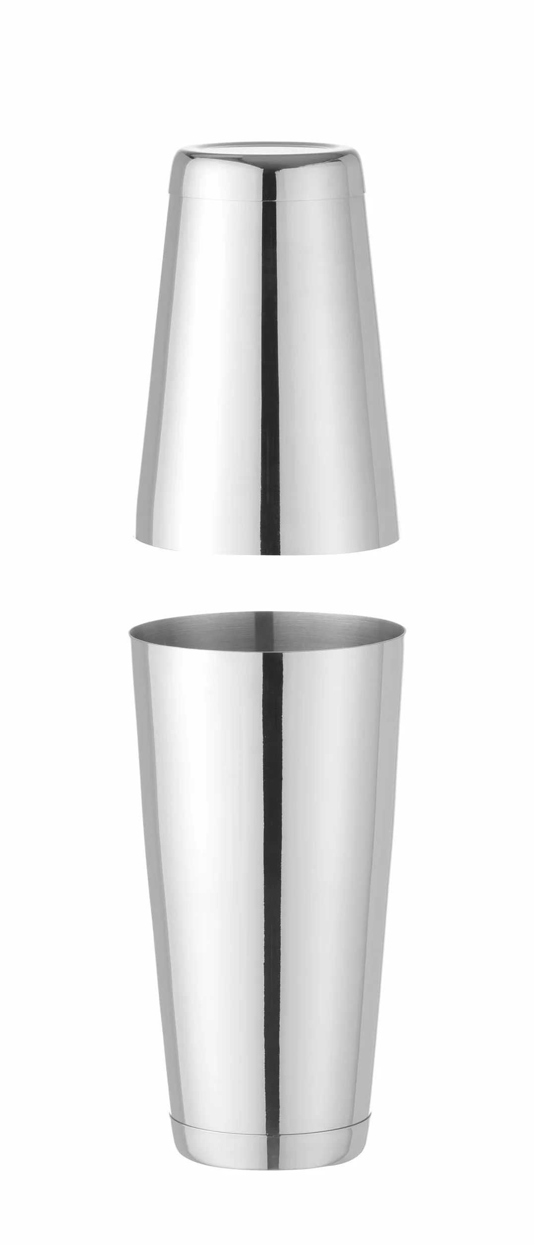 HENDI Shaker à cocktail Boston Tin-on-Tin, acier inoxydable, 600ml et 800ml