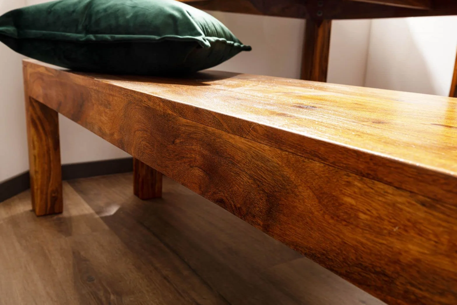 MASSIVMOEBEL24.DE Banc Acacia laqué Miel Oxford 140x40