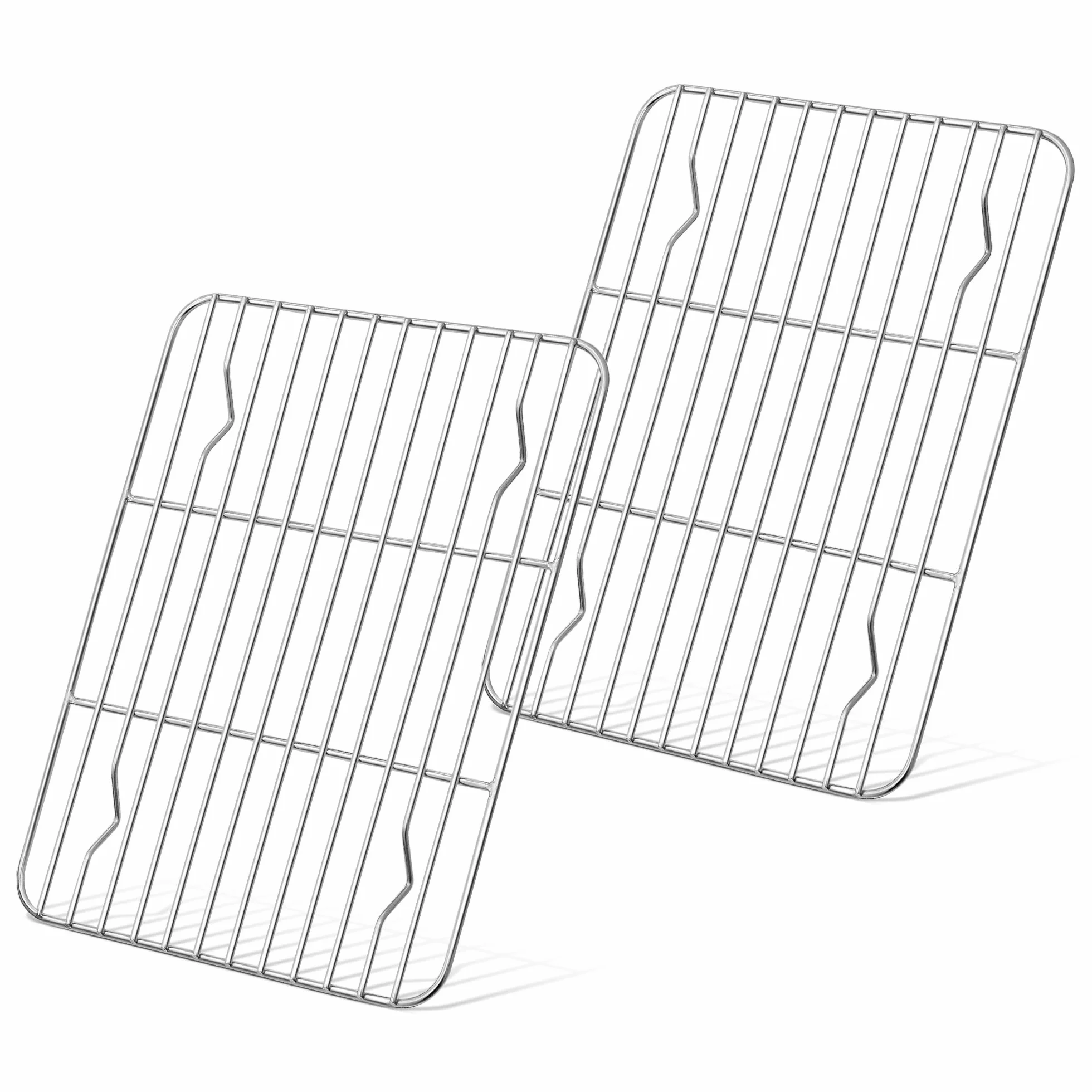 Joyfair Grilles de refroidissement en acier inoxydable 24,5 x 19 x 1,5 cm Lot de 2