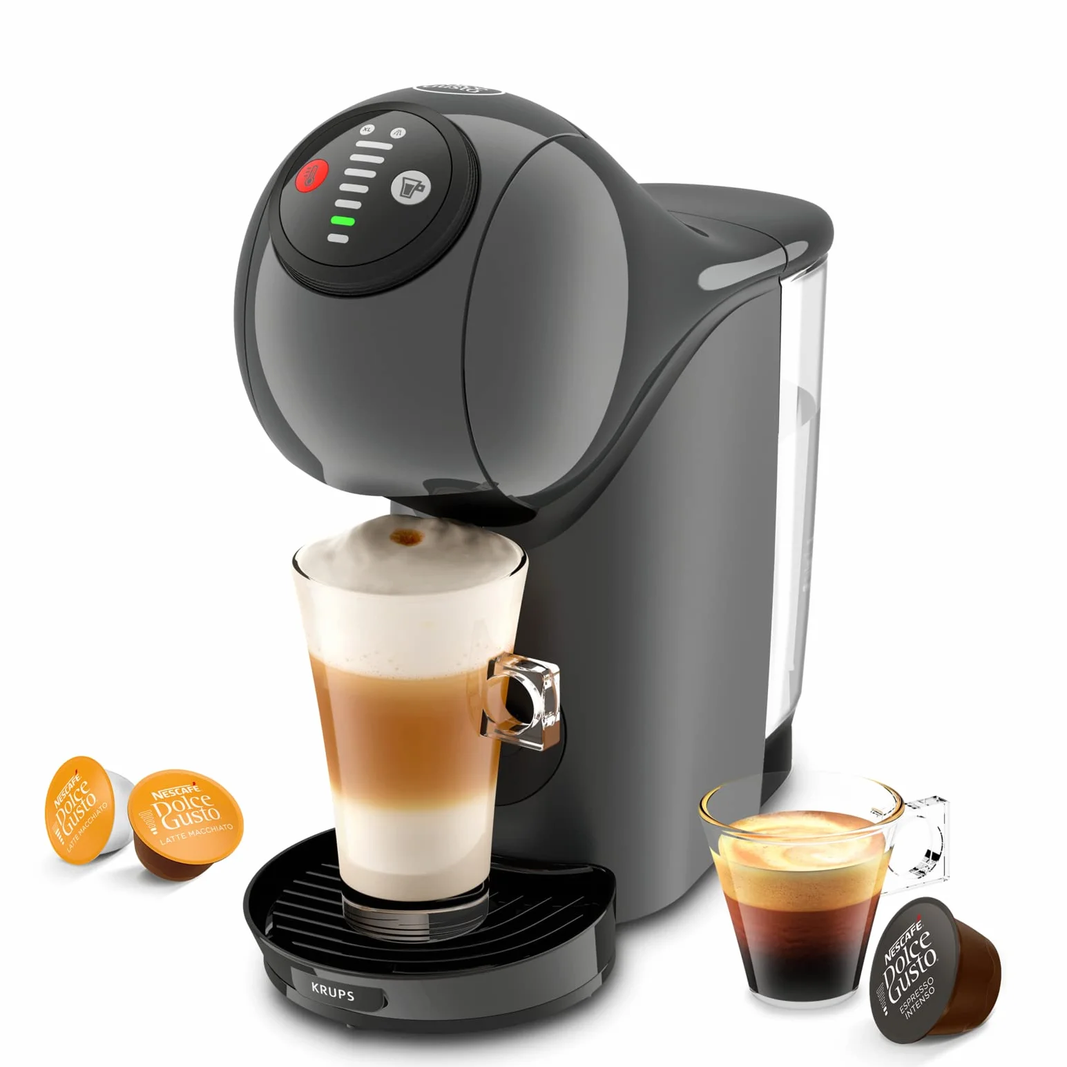 Krups Genio S KP243B10 Nescafé Dolce Gusto Machine à café dosettes multi-boissons, 0,8 L, Arrêt automatique